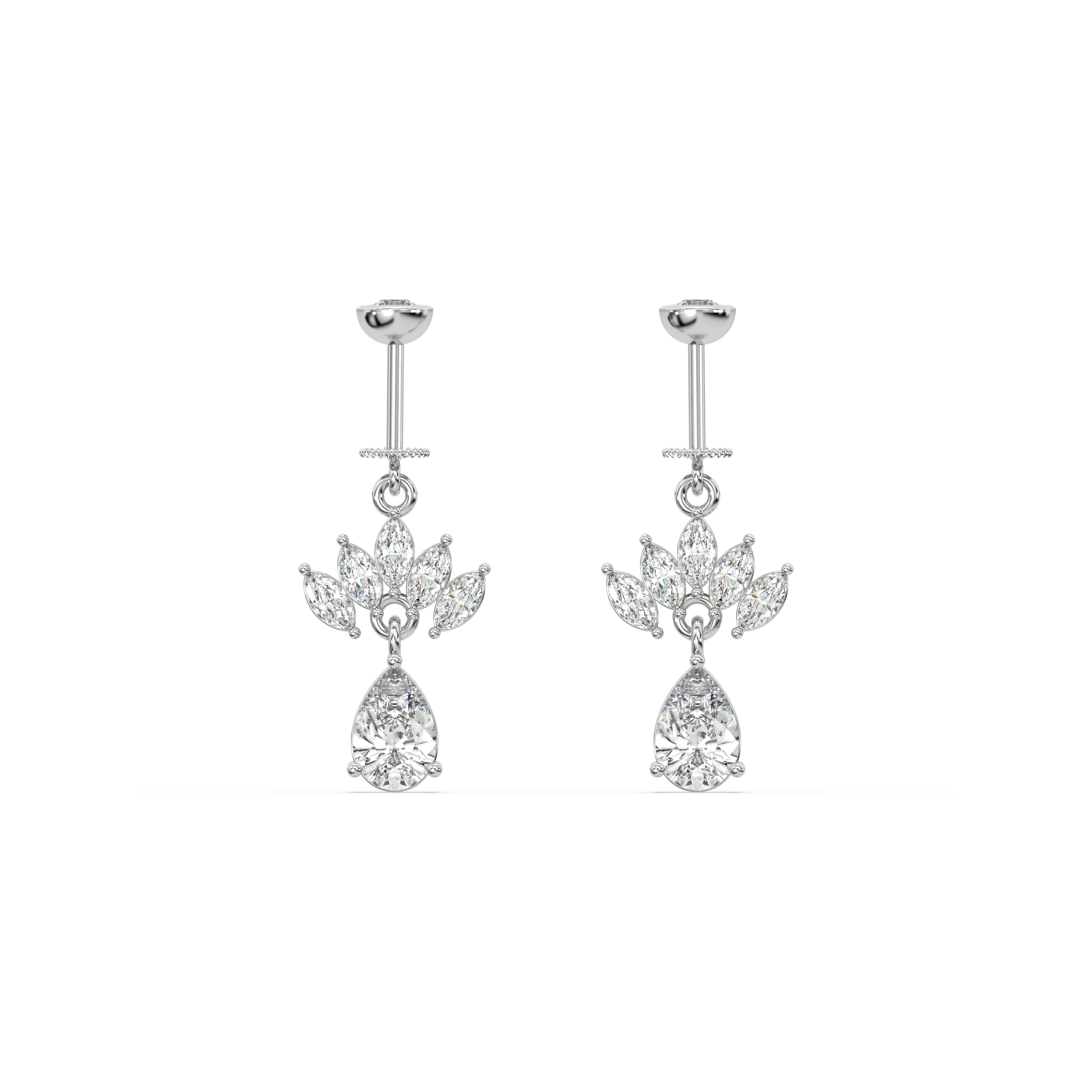 Marquise crown drop - Helix hanging