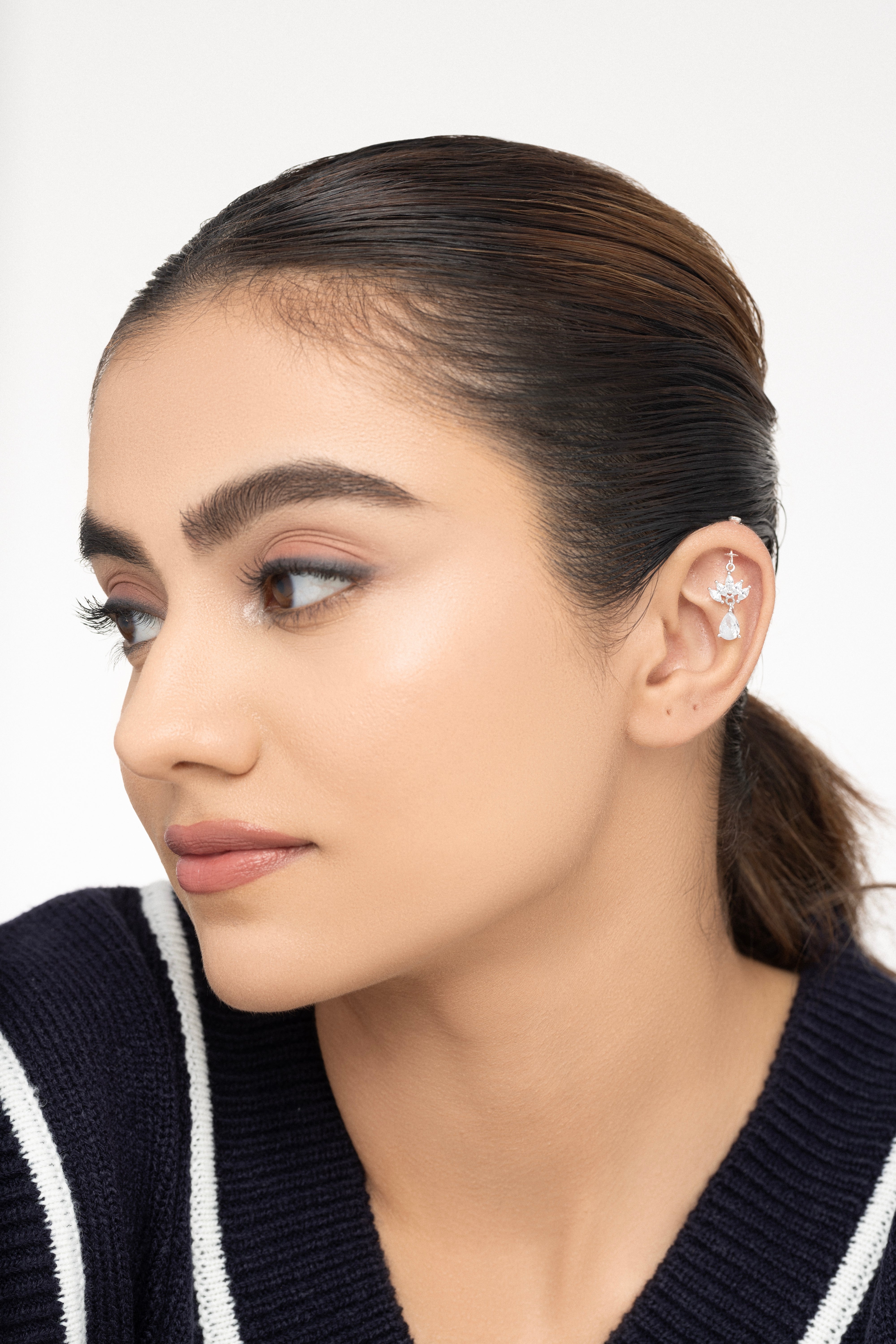 Marquise crown drop - Helix hanging