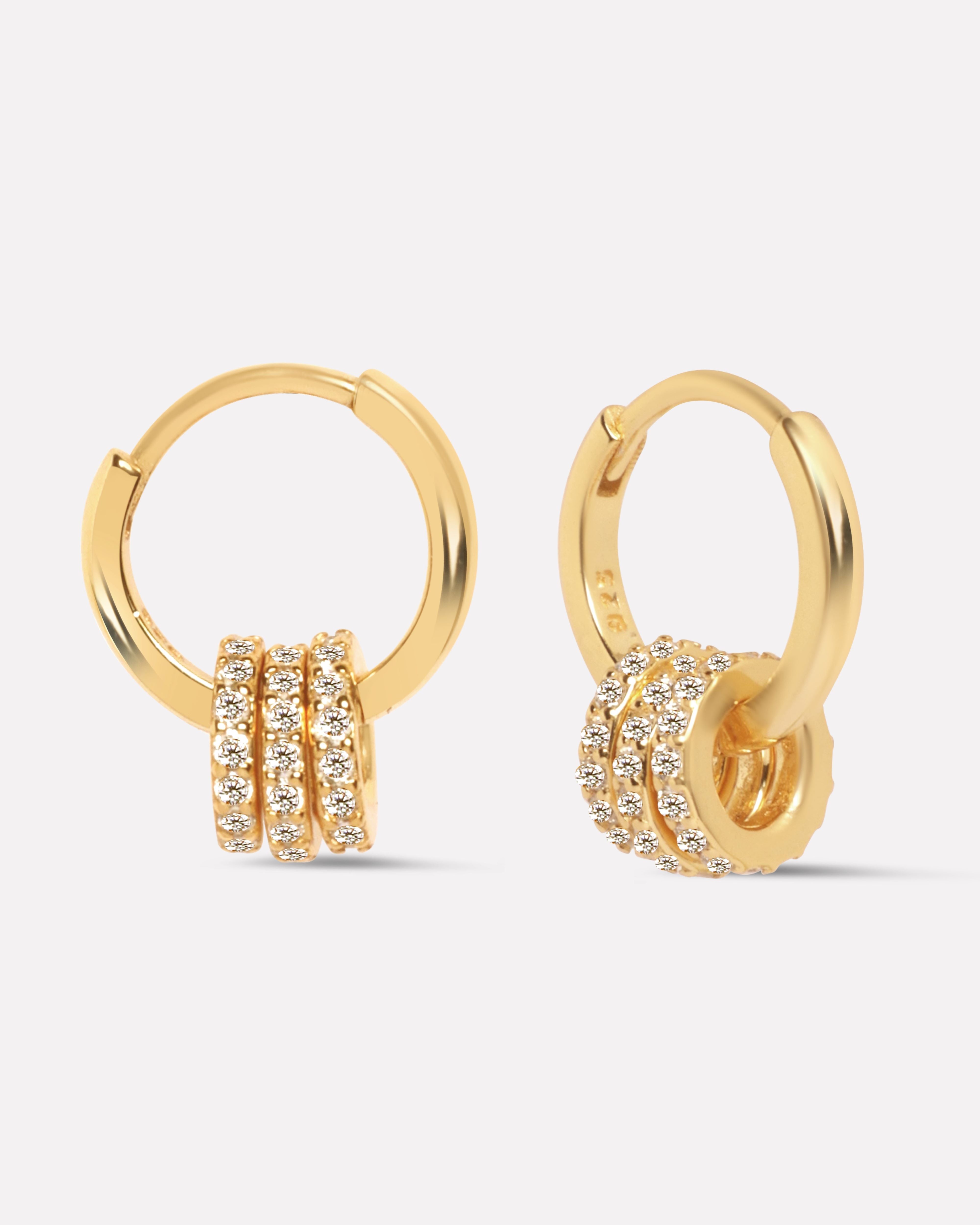 Multi Rings Hoops Earrings