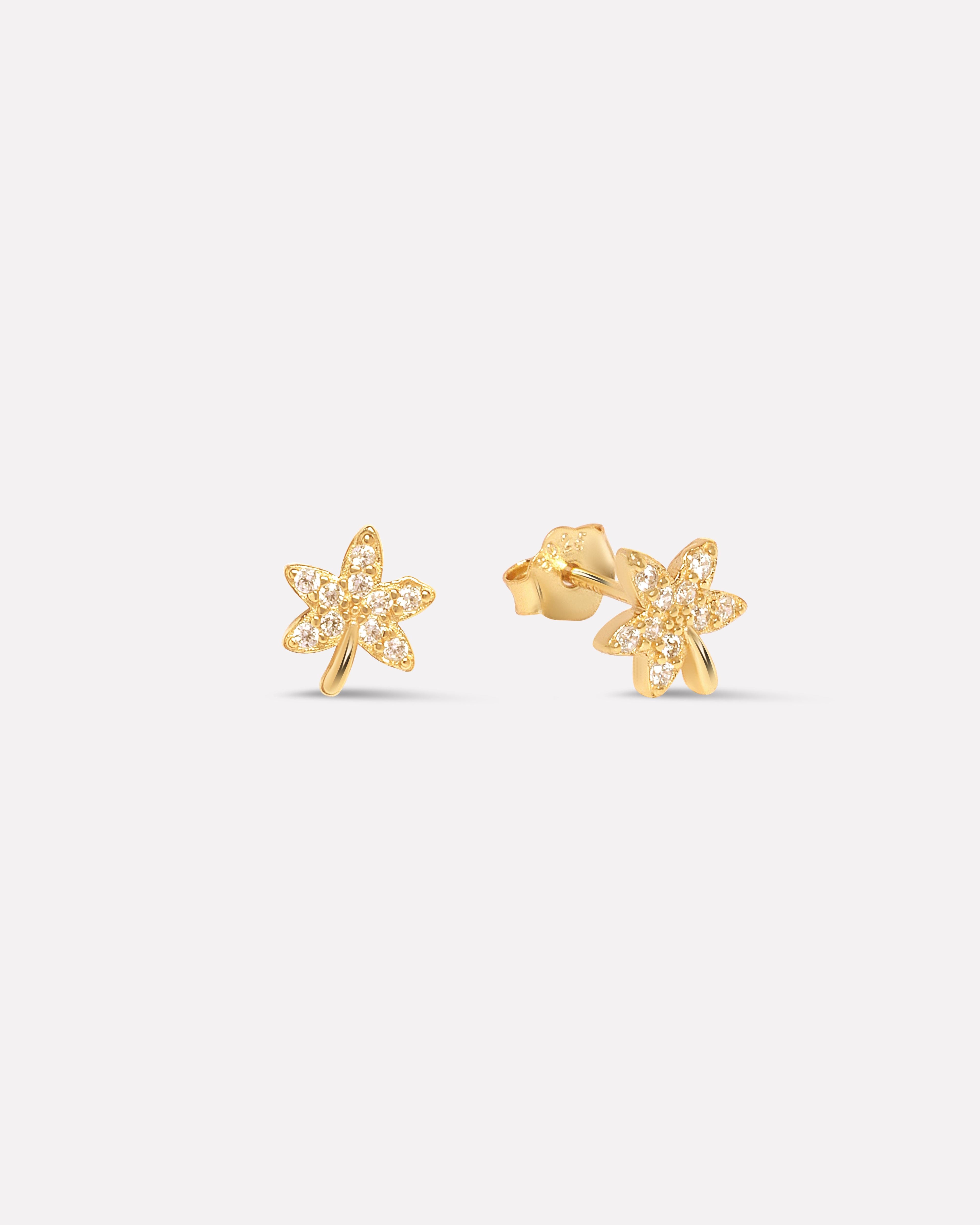Plant Shape Stud Earring