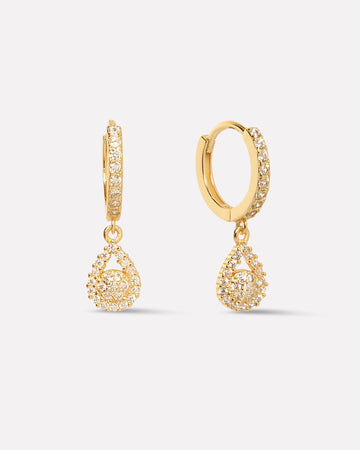 Jashn Charm Hoop Earrings