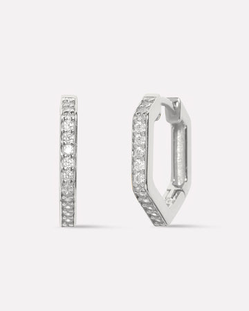 Everyday Pave Huggee Hoop Earrings