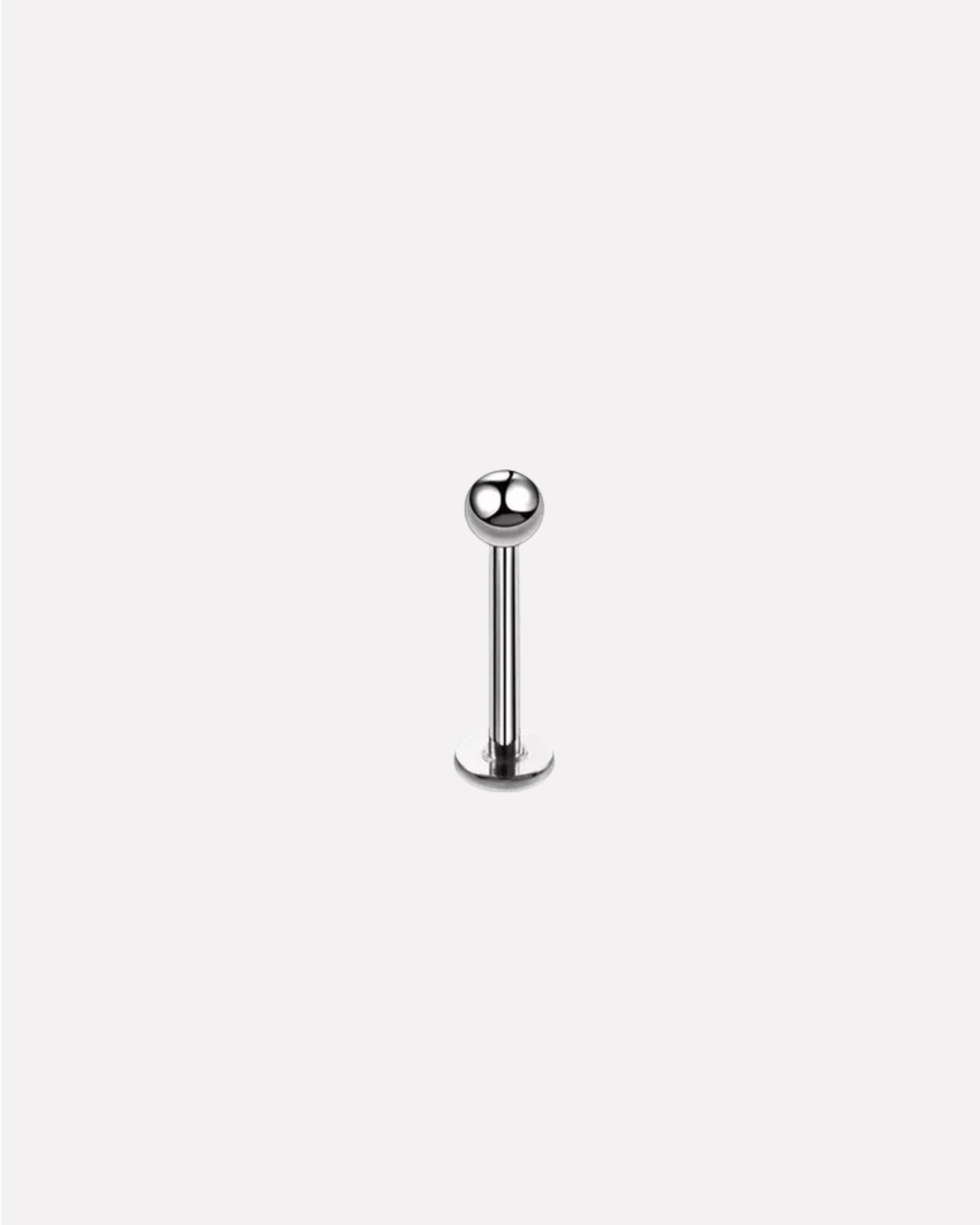 Silver Dot Stud Men's Earrings
