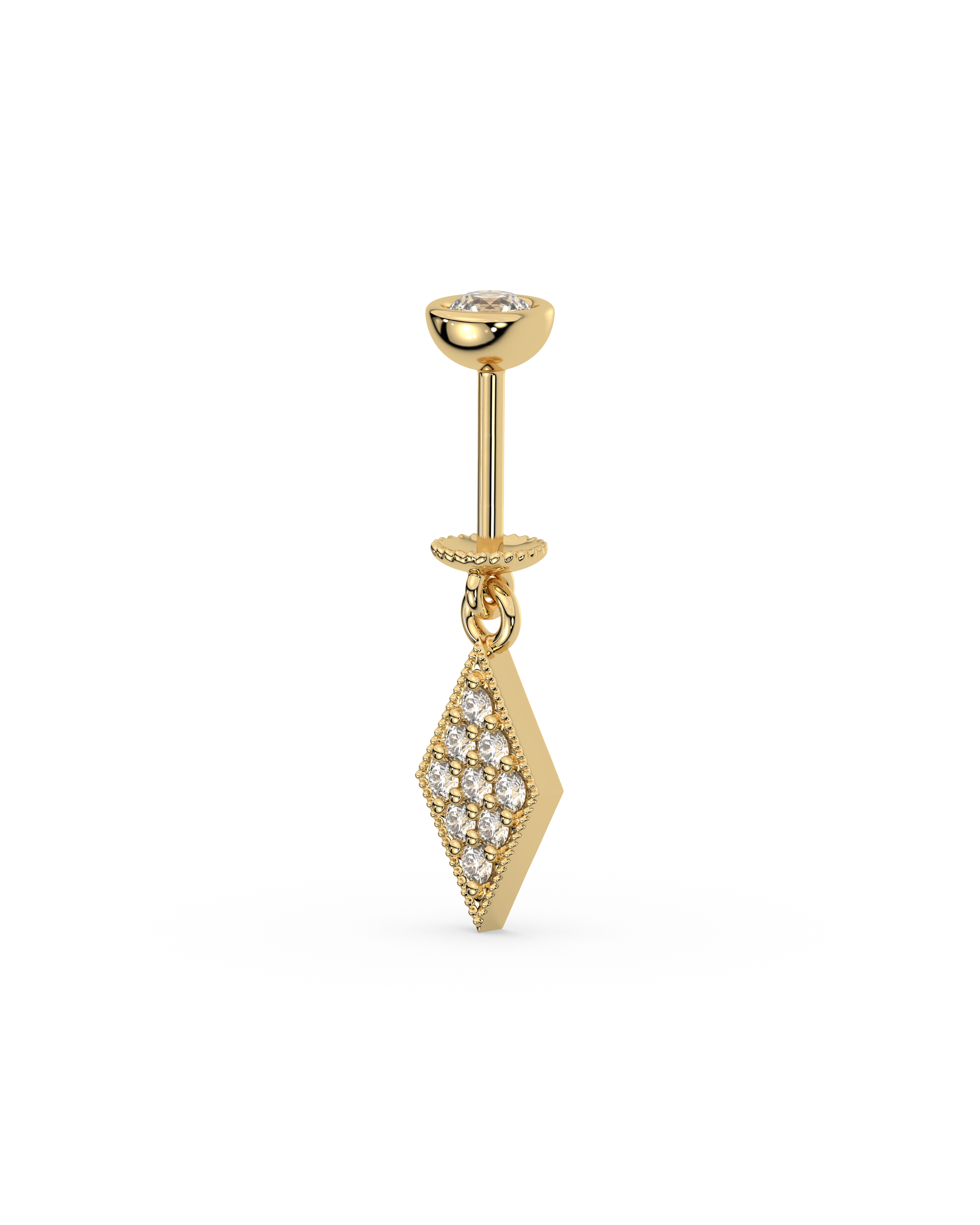 Edgy Helix Hanging - 14K Gold Plated