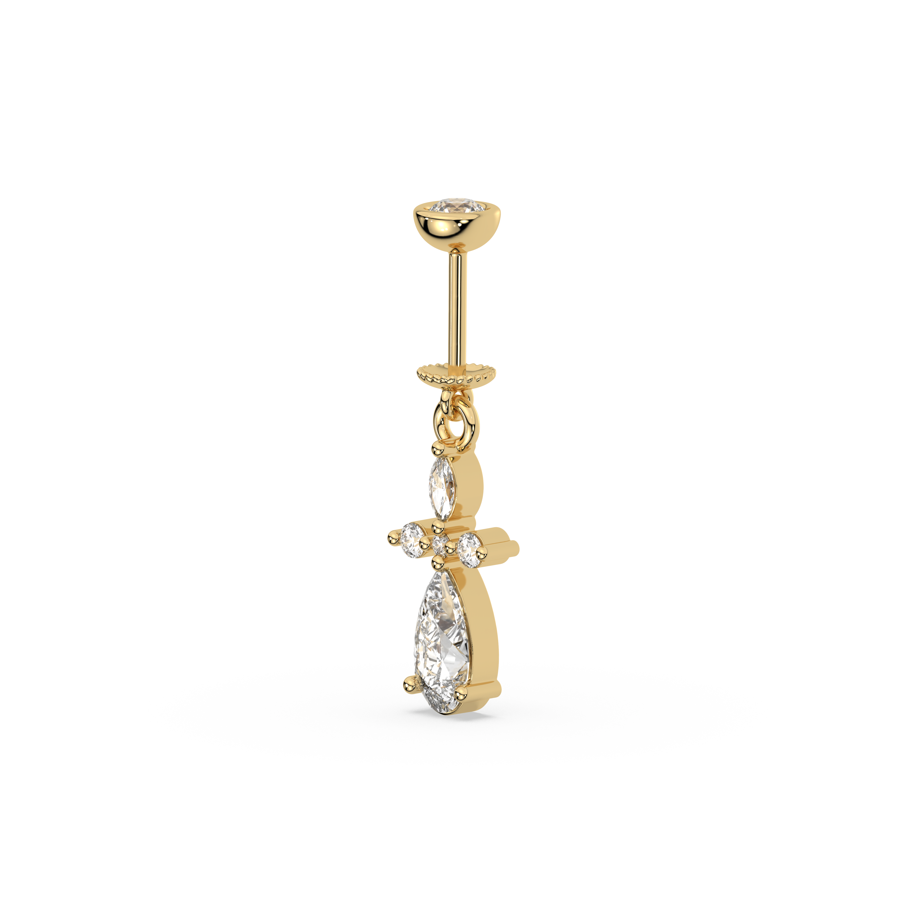 Asymmetric Helix Hanging Earrings