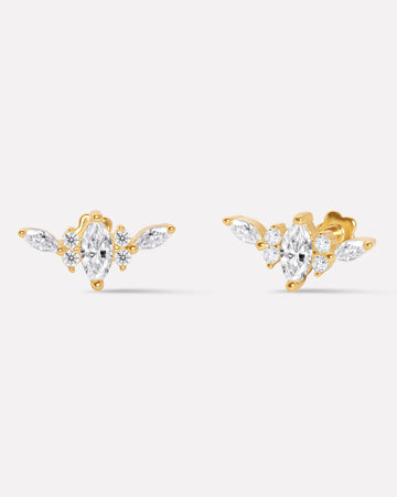 Ayra Flat Back Stud Earrings