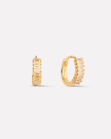 Baguette Hoop Earrings