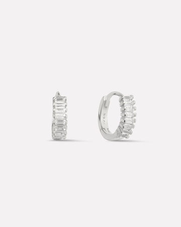 Baguette Hoop Earrings