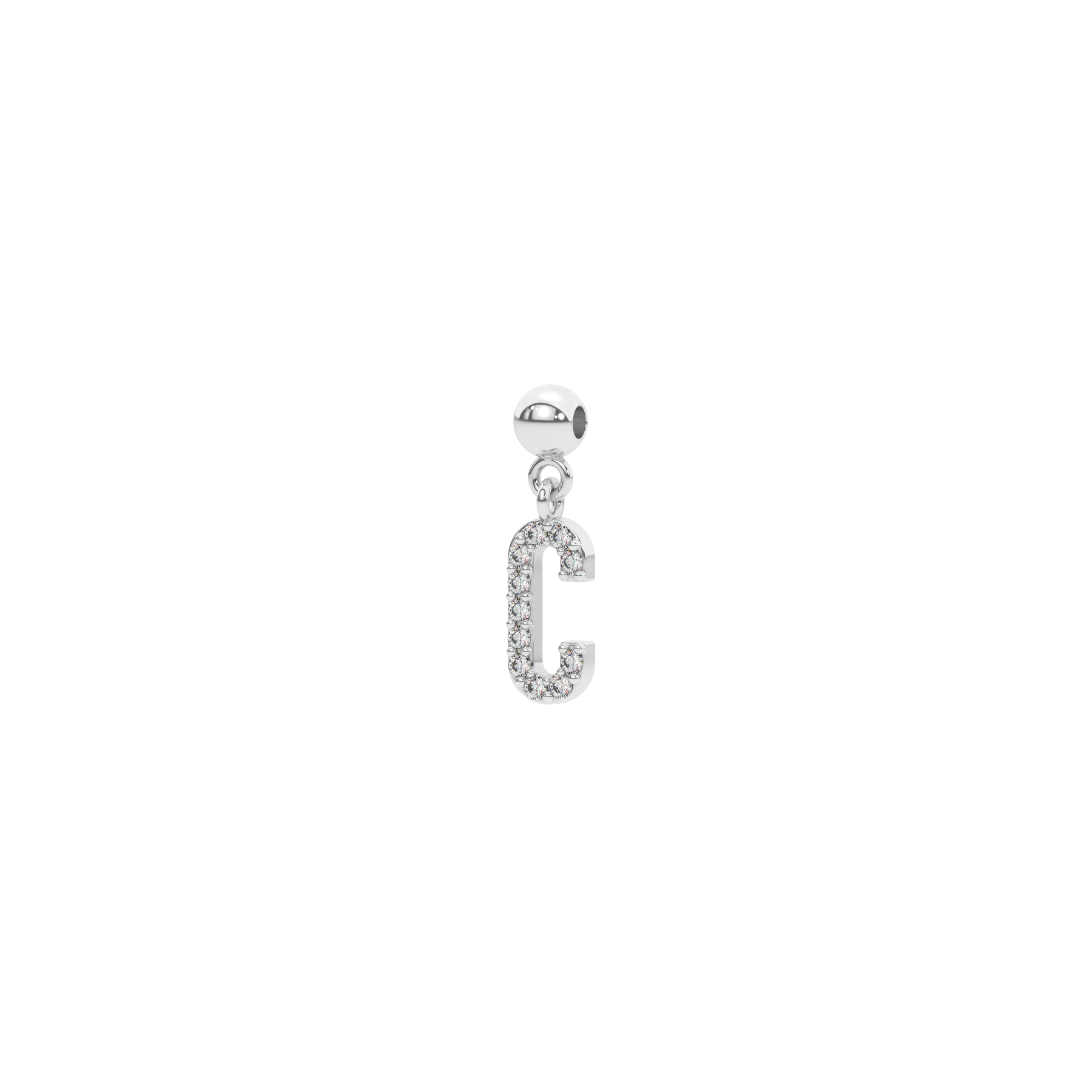 Letter "C" bead charm