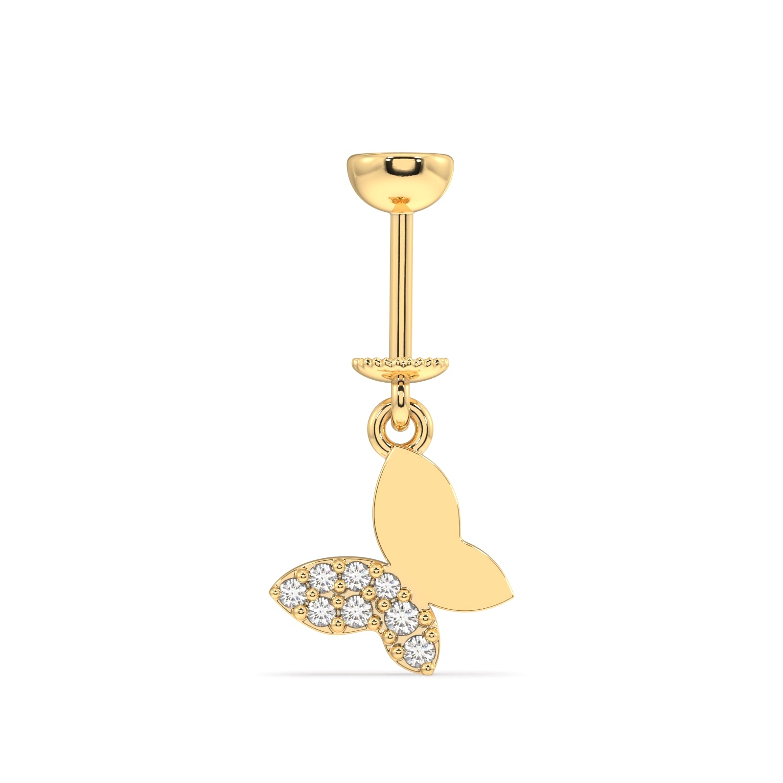 Slanting butterfly - Helix Hanging - 14k gold plated