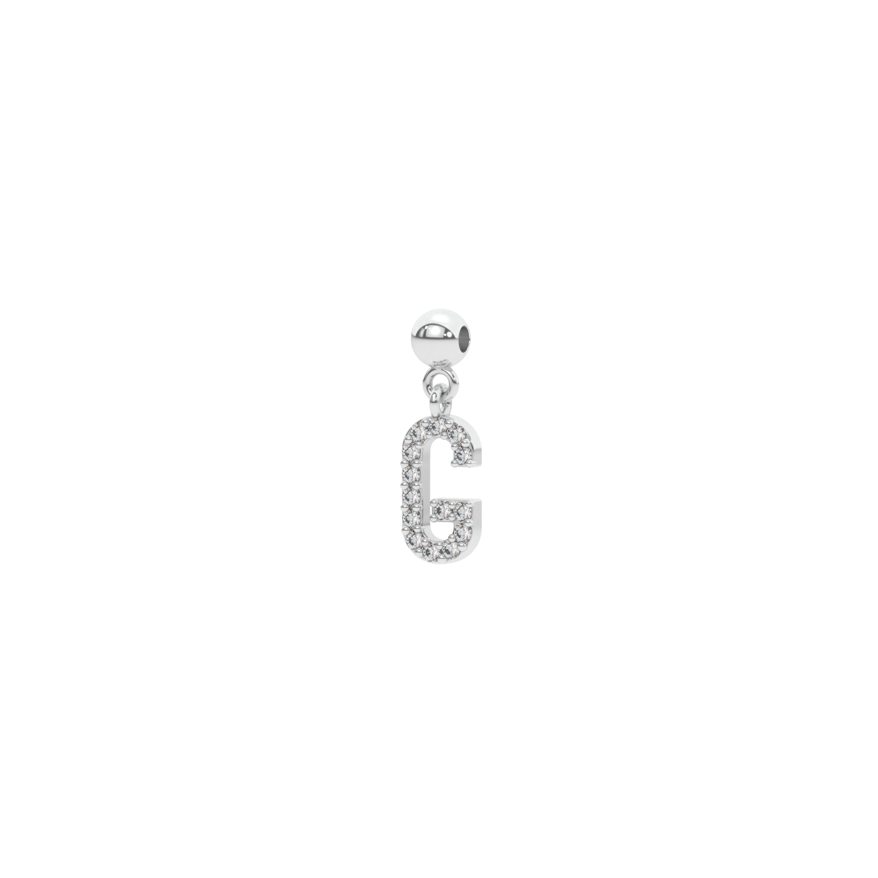 Letter "G" bead charm