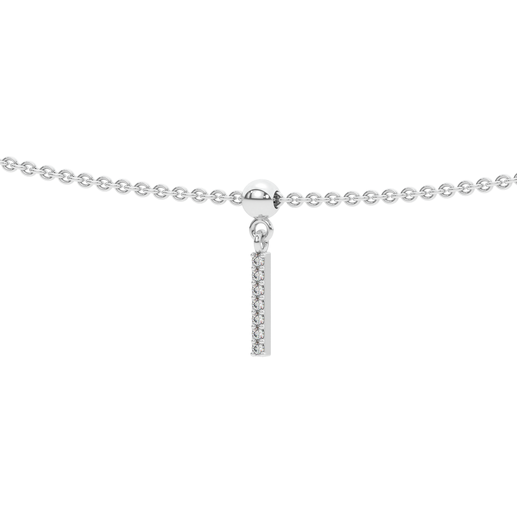 Letter "I" bead charm