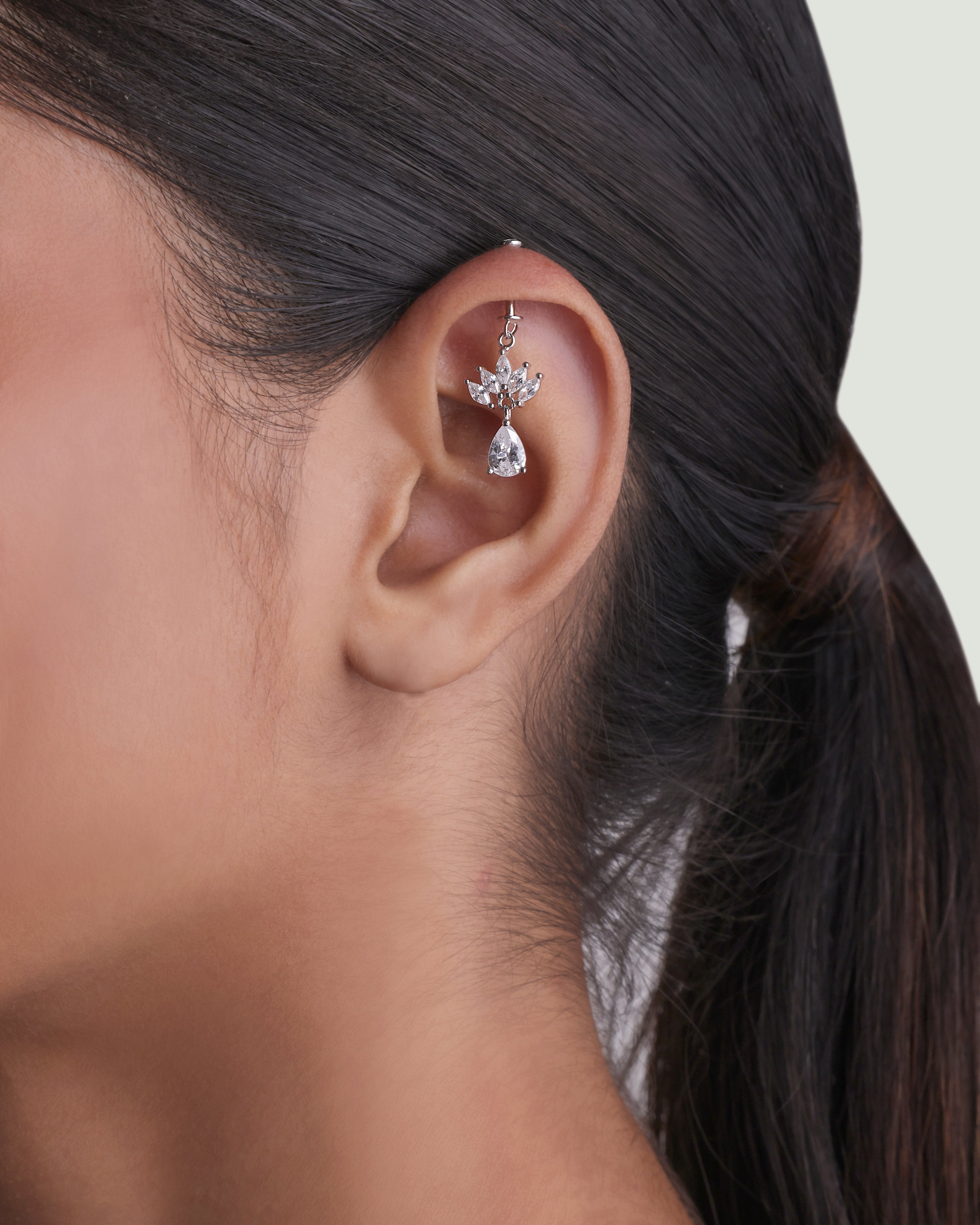 Marquise crown drop - Helix hanging