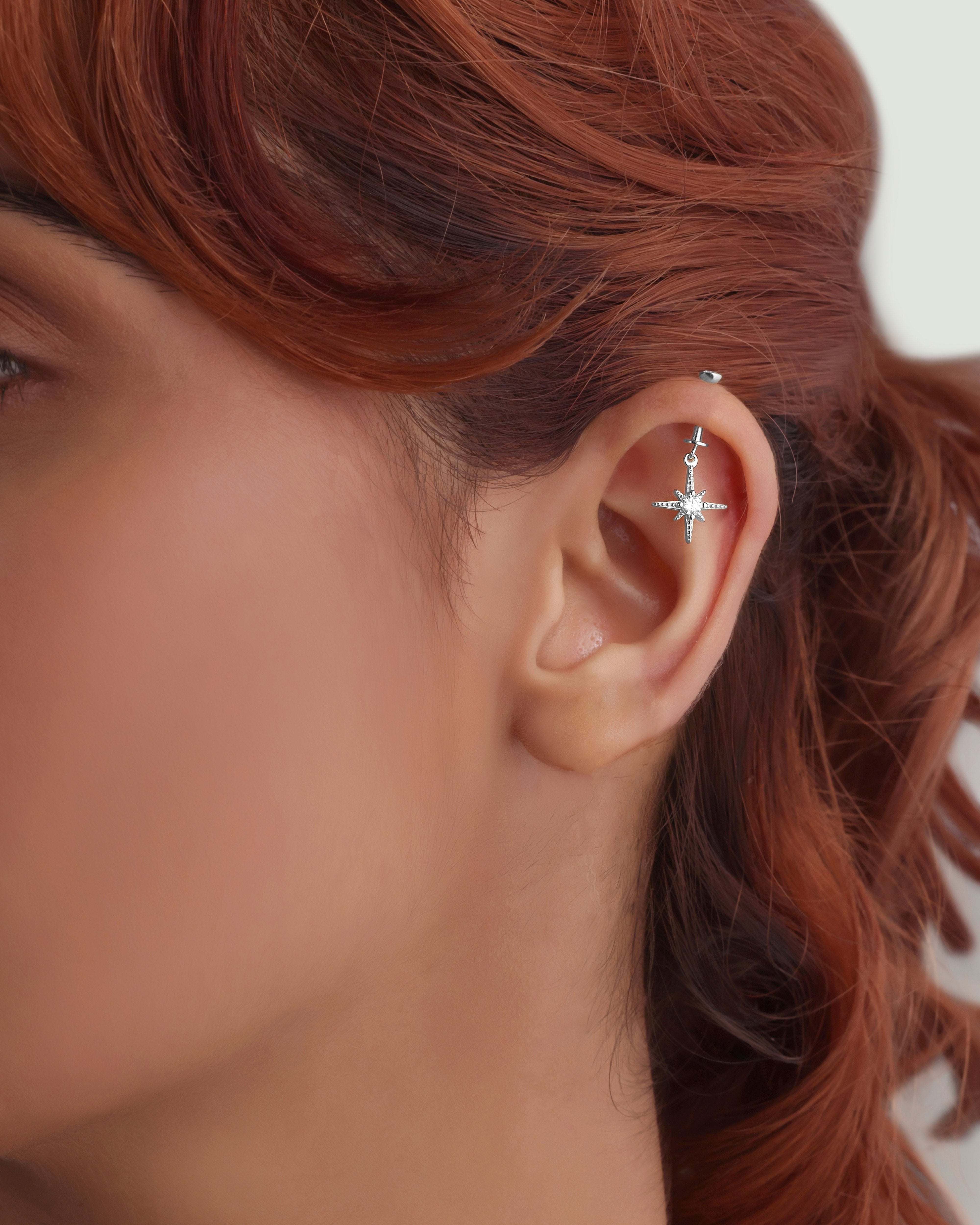 Zirconia snow burst - Screw Helix Hanging