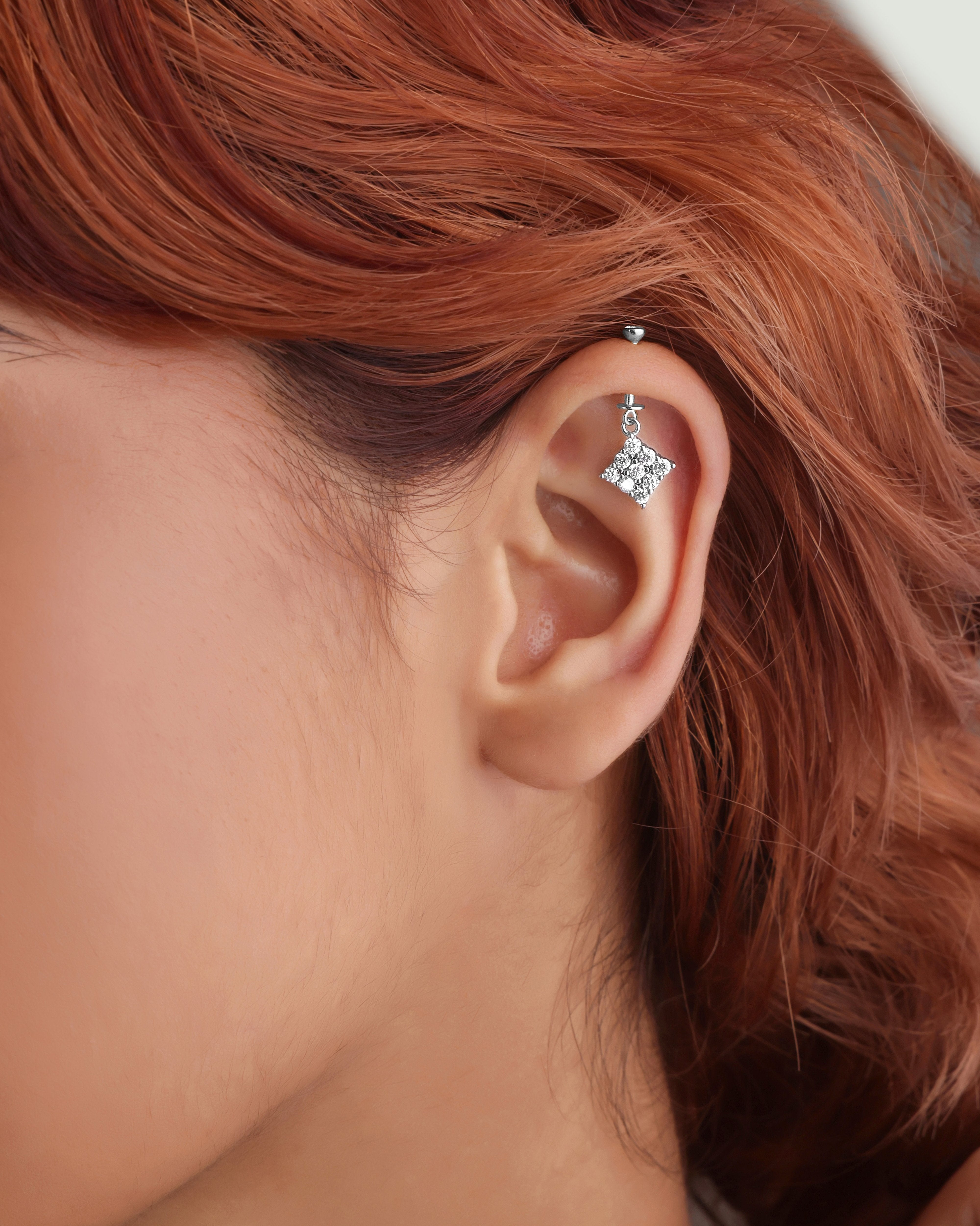 Zirconia Square - Helix Hanging