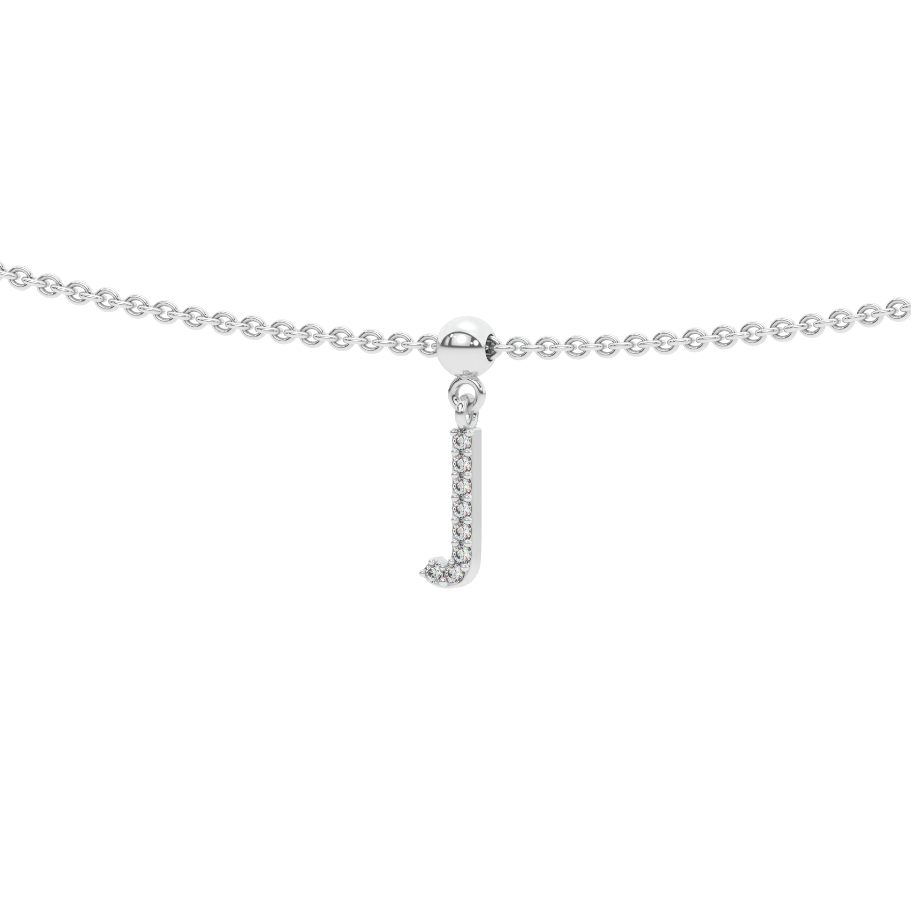 Letter "J" bead charm