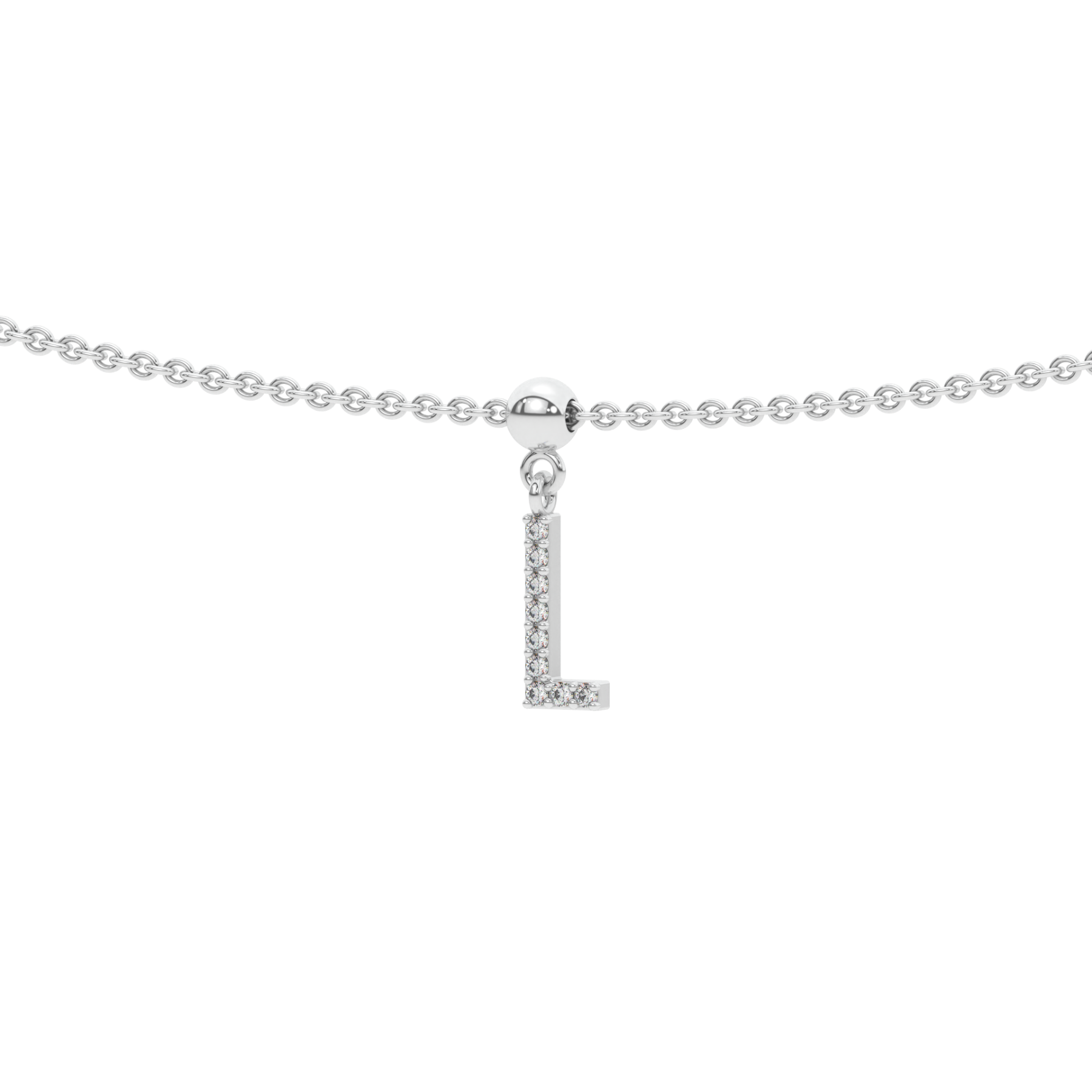 Letter "L" bead charm