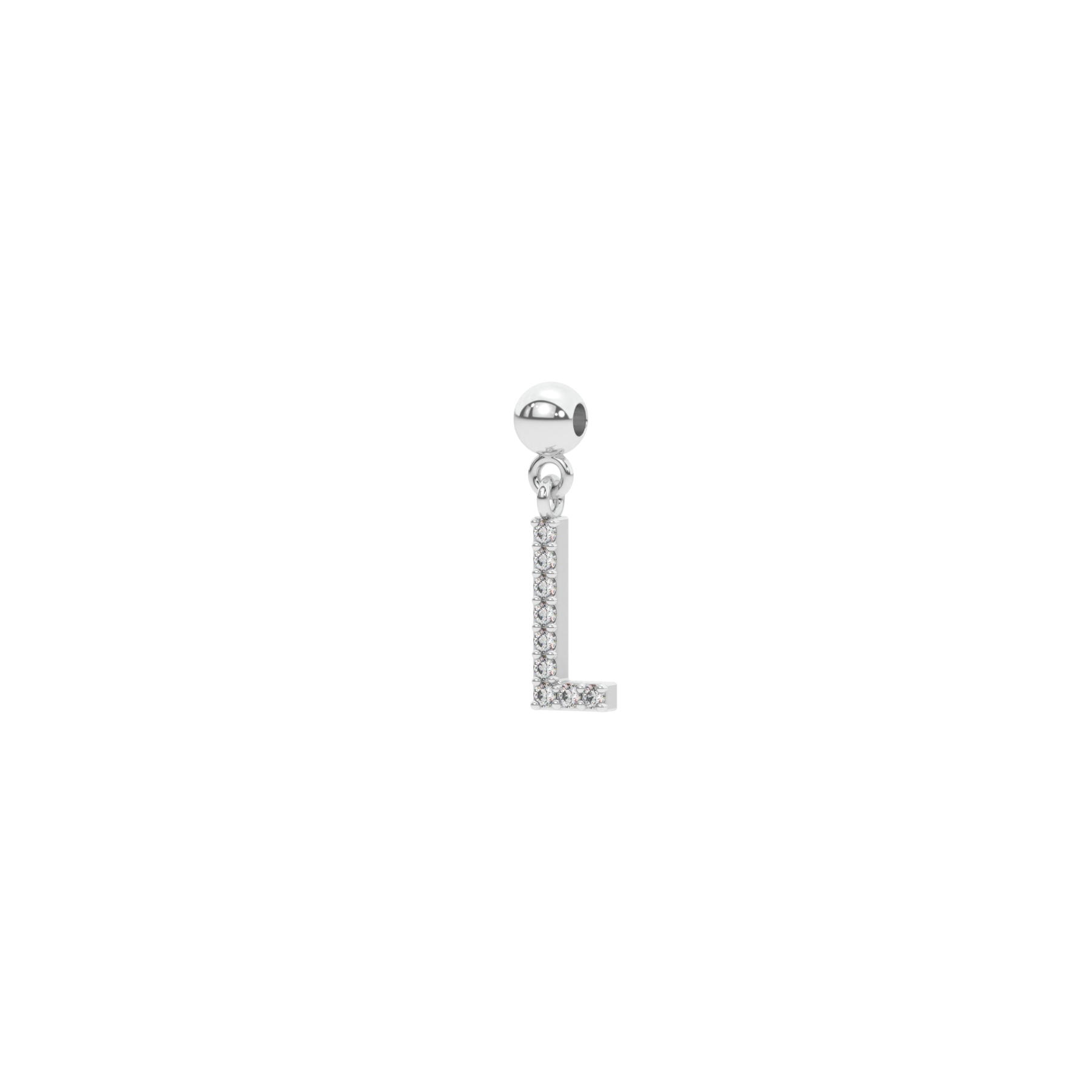Letter "L" bead charm