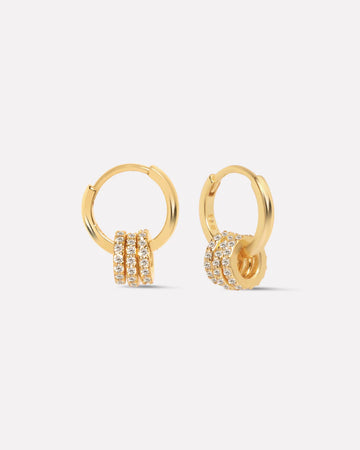 Multi Rings Hoops Earrings