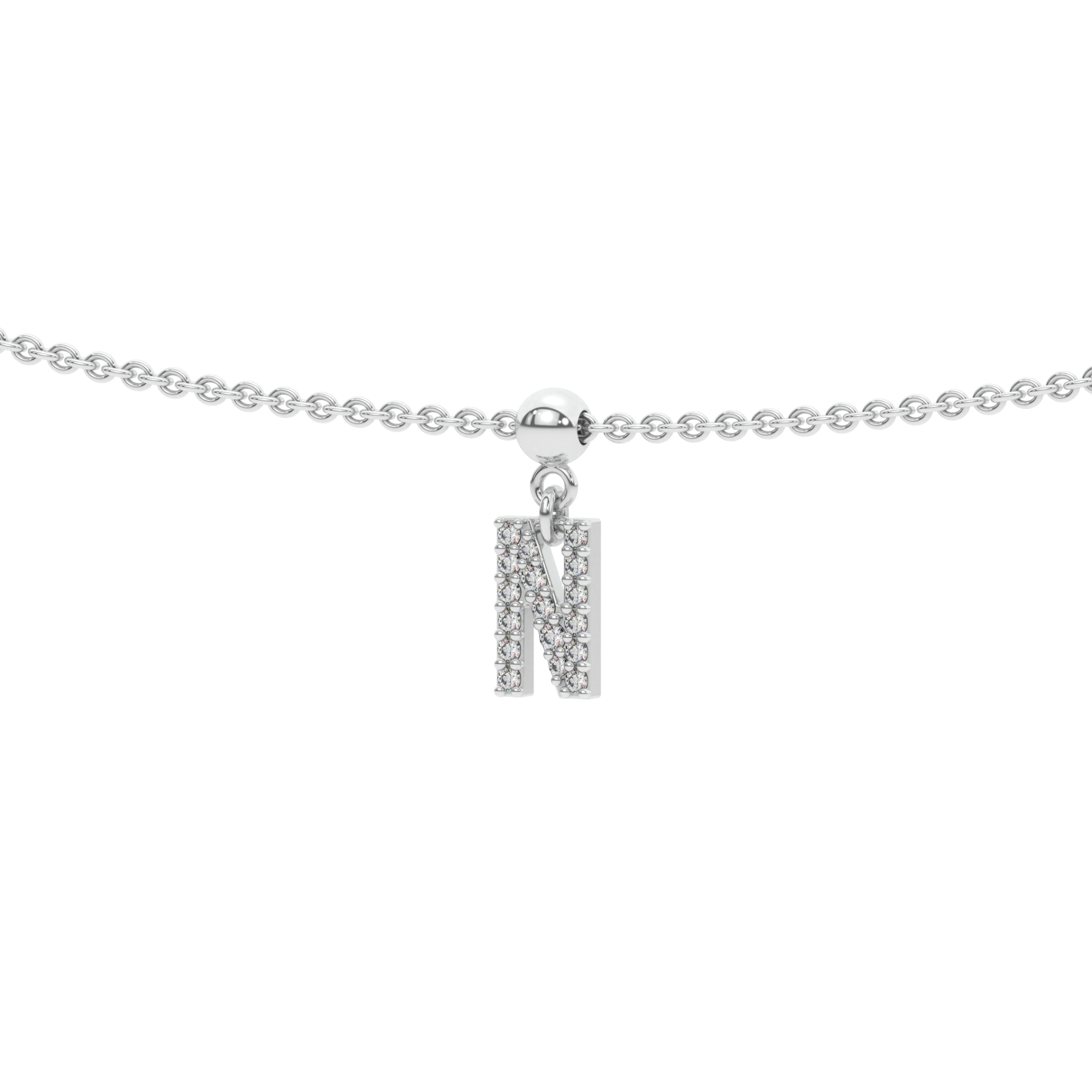 Letter "N" bead charm