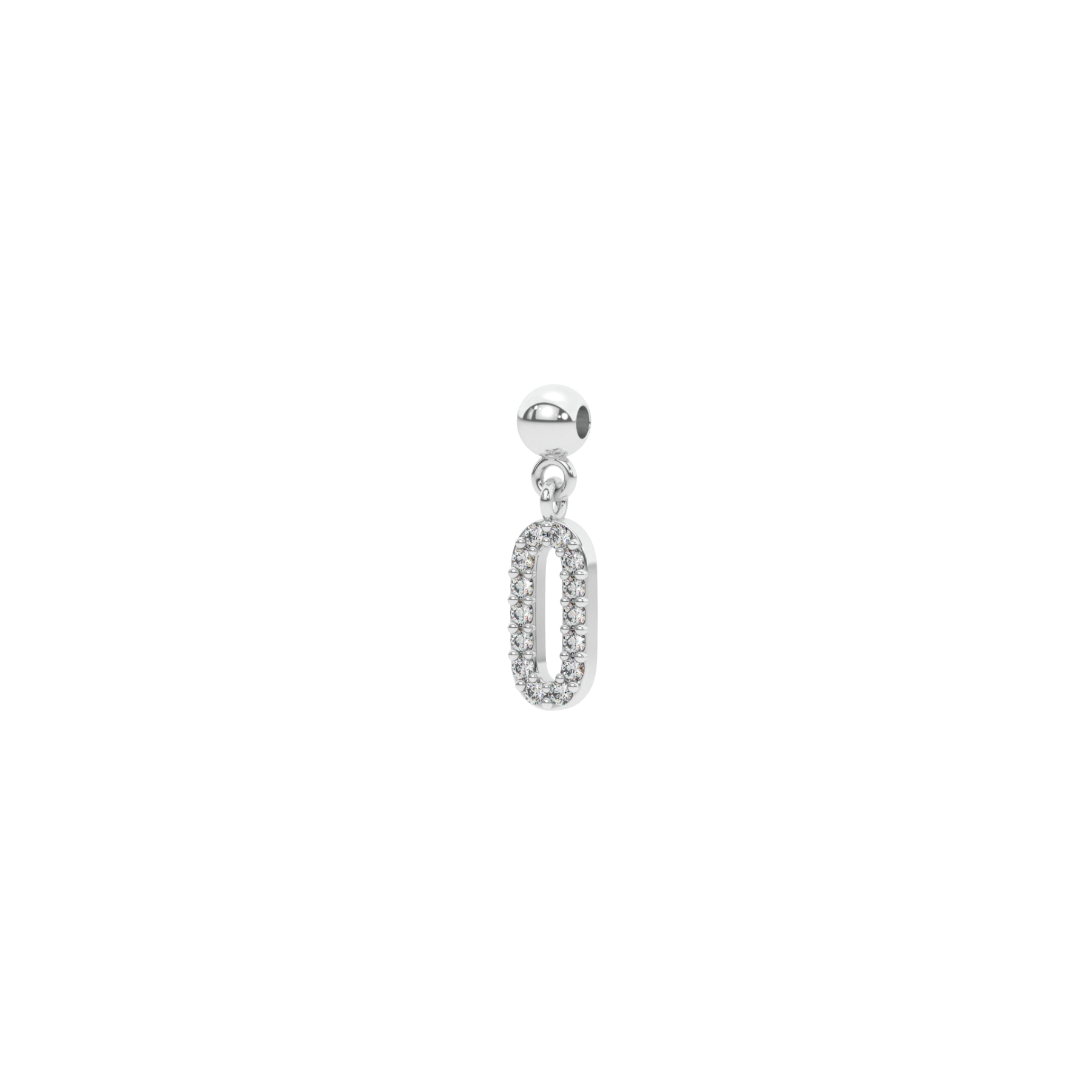 Letter "O" bead charm