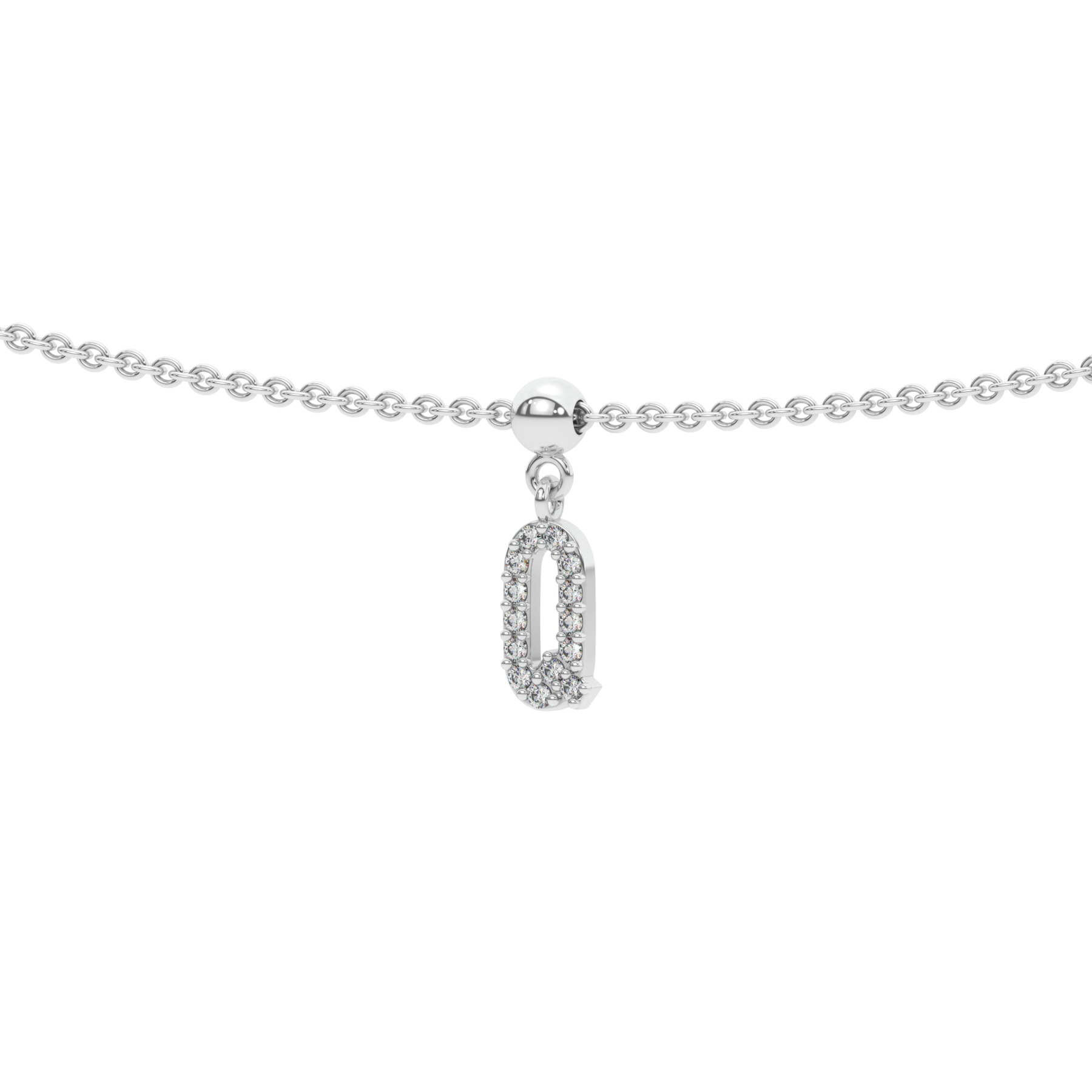 Letter "Q" bead charm