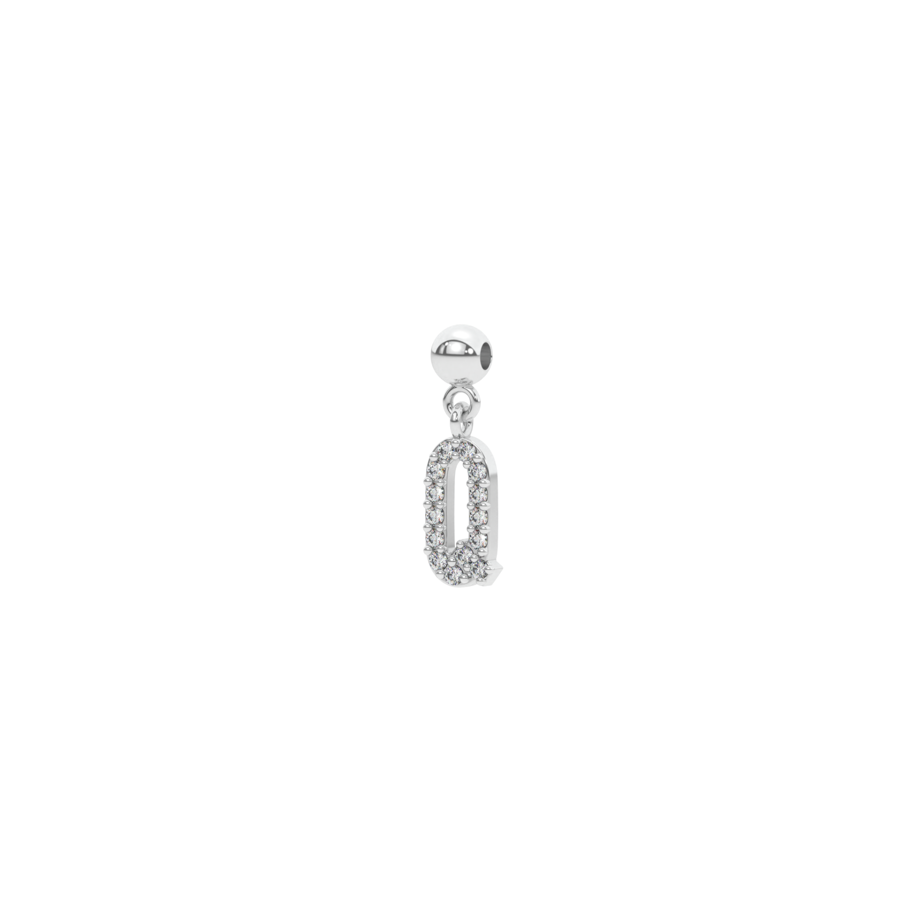 Letter "Q" bead charm