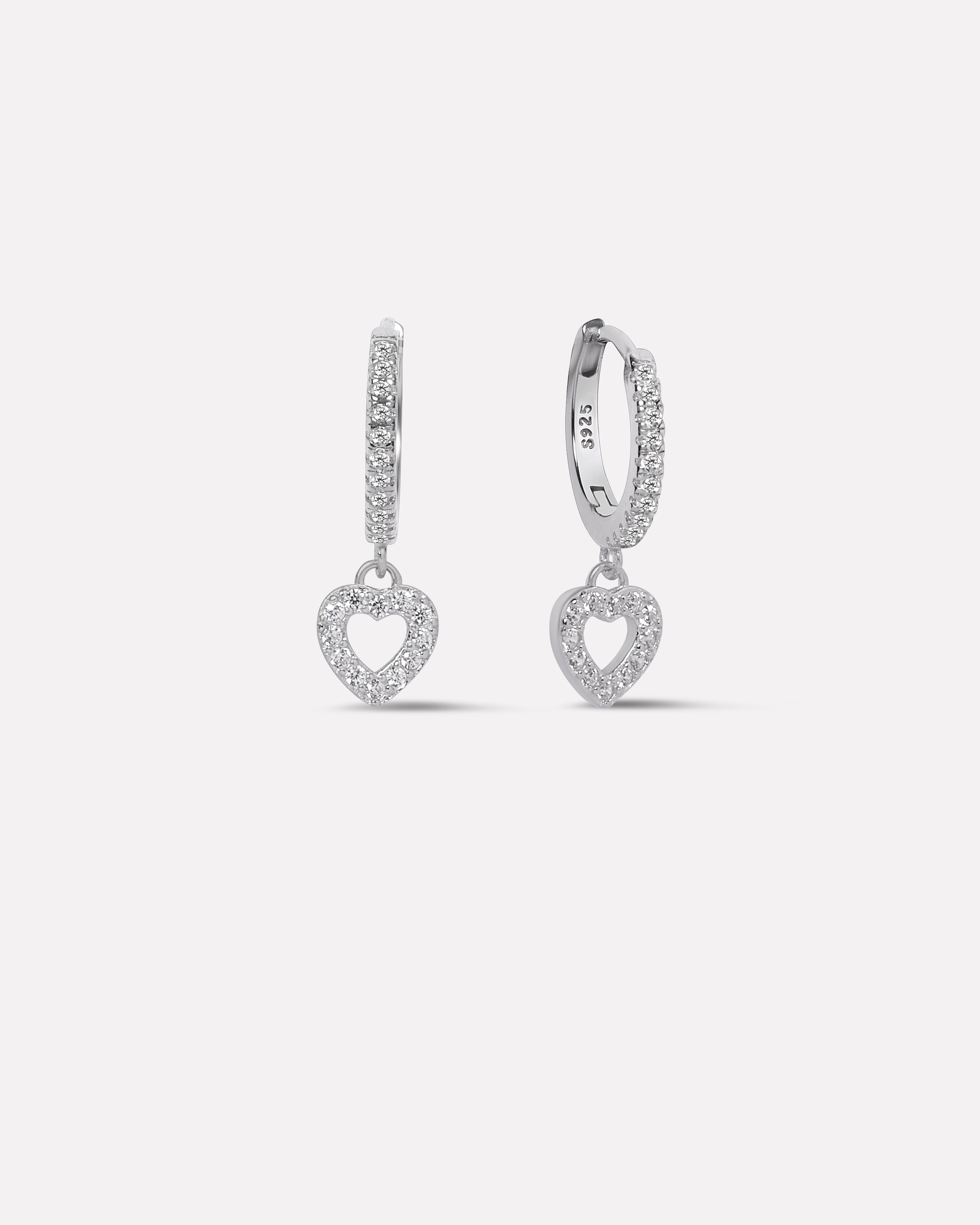 A Forever Stone Pave' Hoop Earring