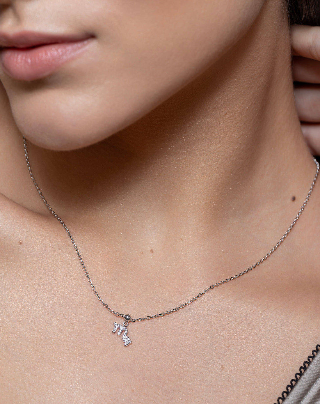 Scorpio Stone Pave Zodiac Necklace