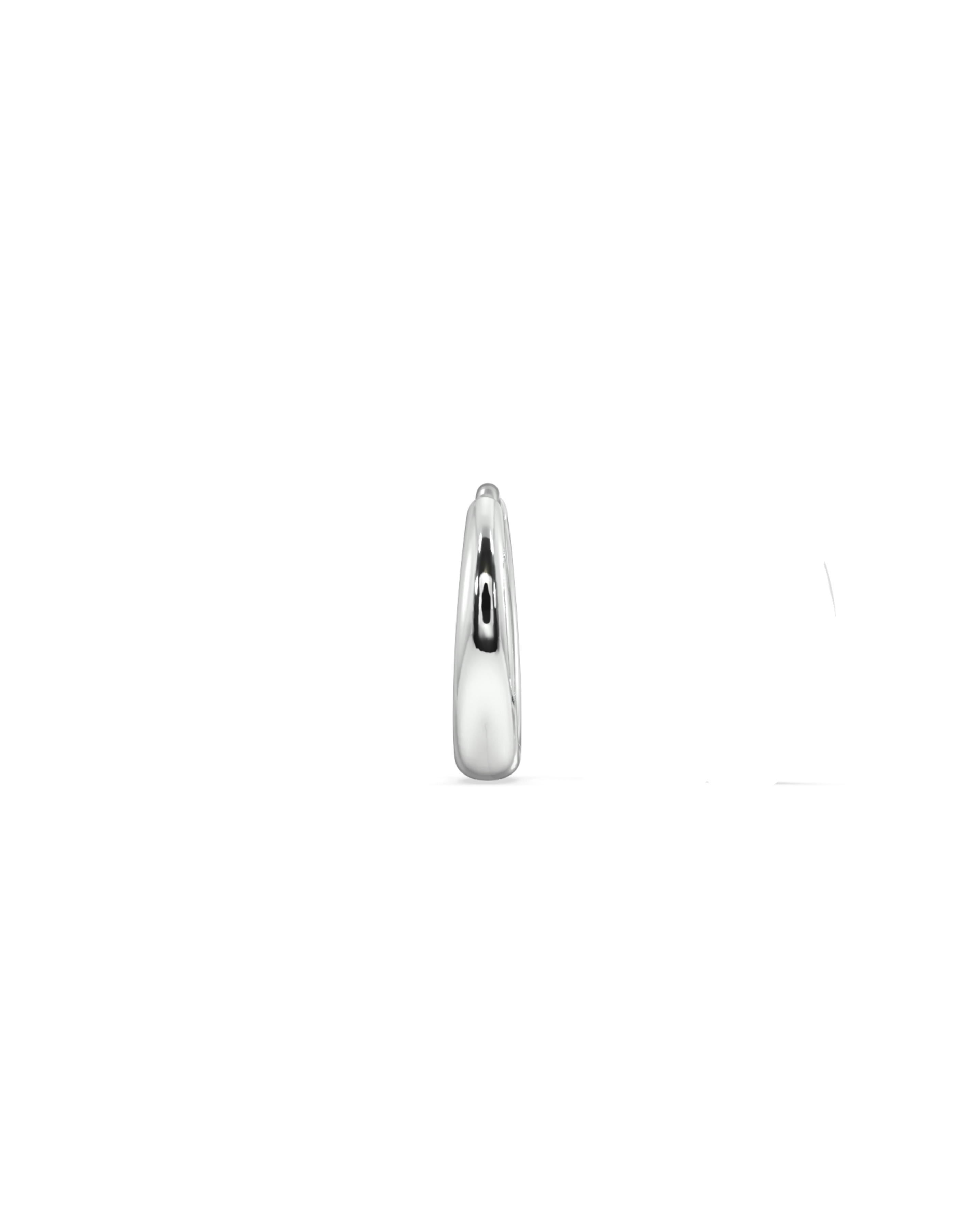 Silver Plain Hoop - Kaju Bali