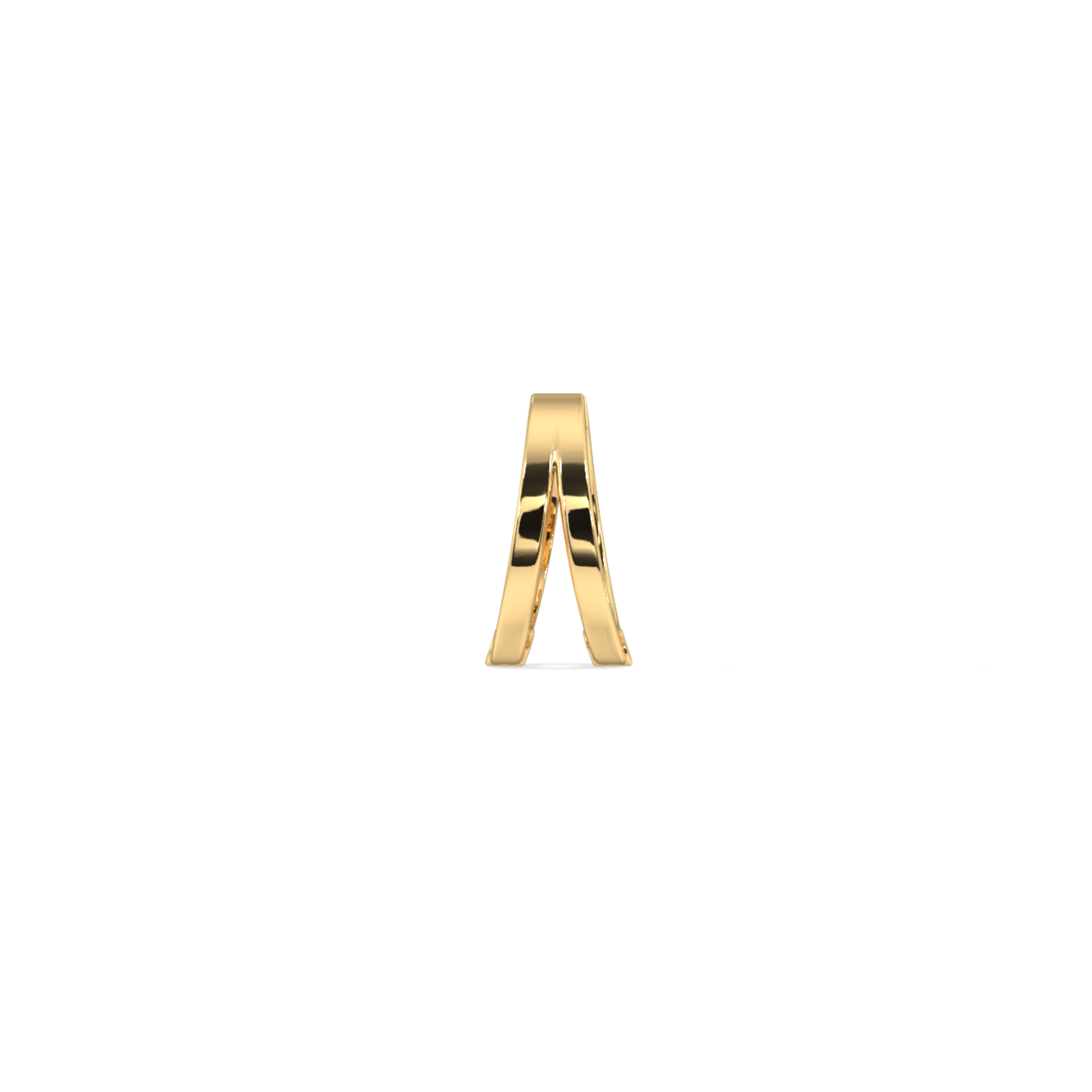 Men Double Gold Hoop