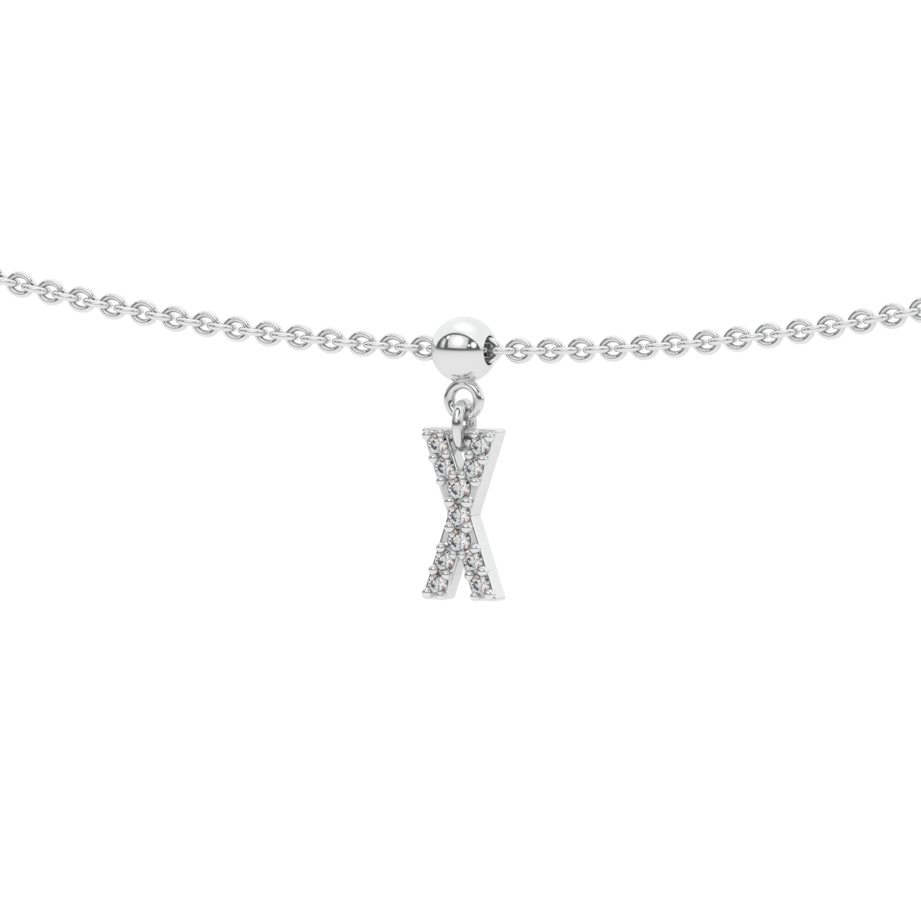Letter "X" bead charm