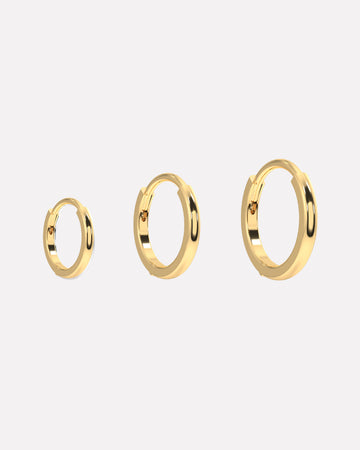 Evergreen Silver Hoops Multiple Sizes Hoop Earrings