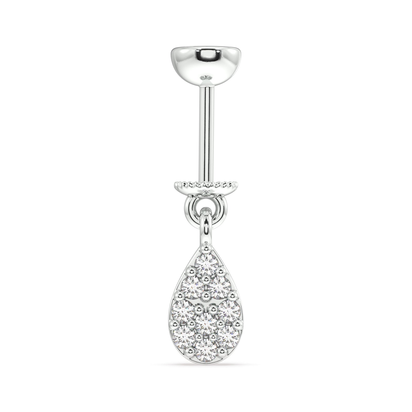 Cubiz zirconia drop - Screw Helix Hanging