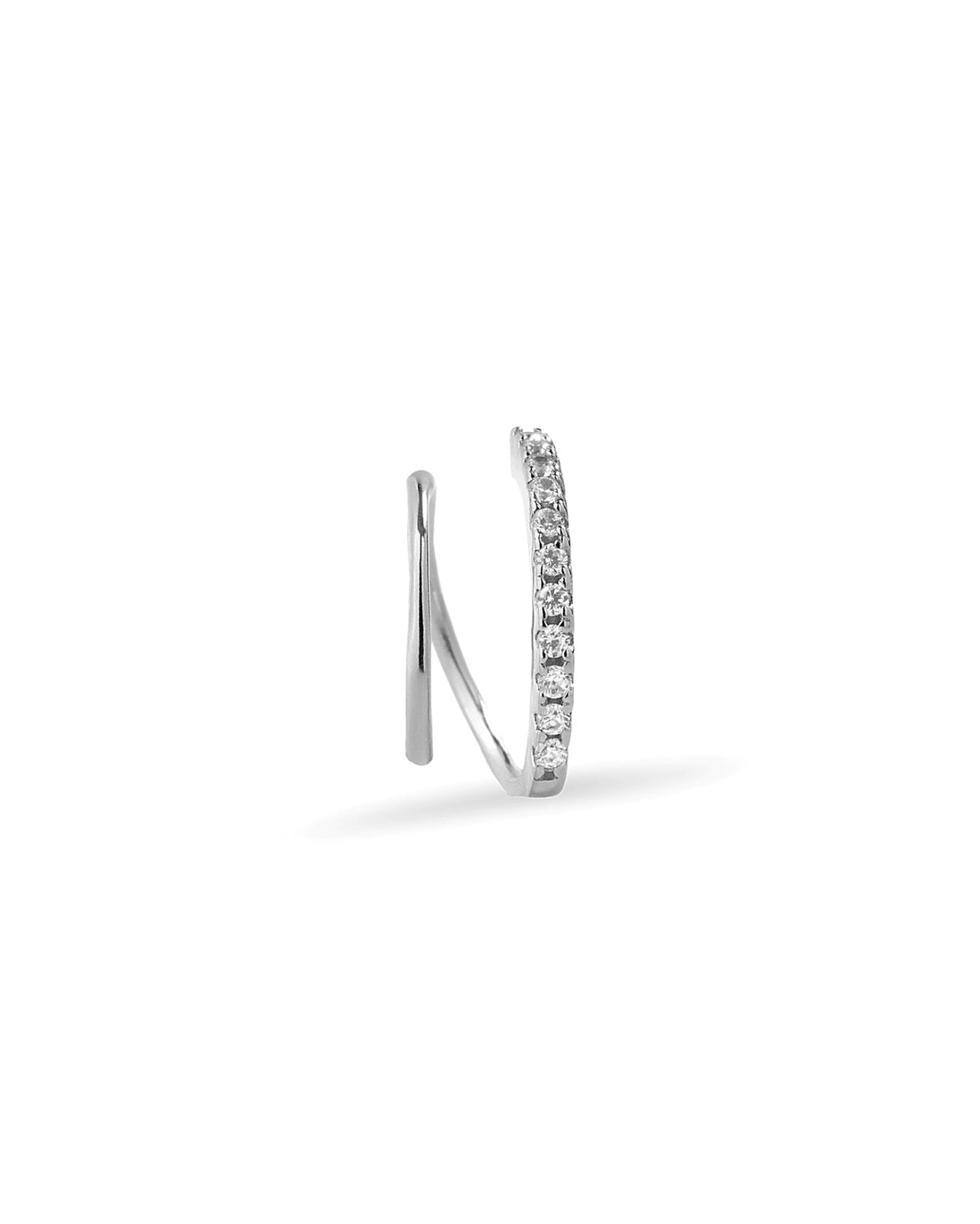 Double Wired Spiral Hoop Earrings