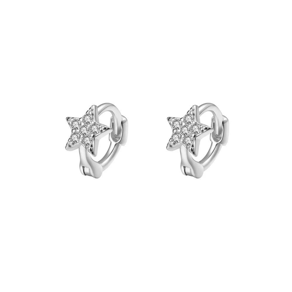 Star huggie hoop - Pair