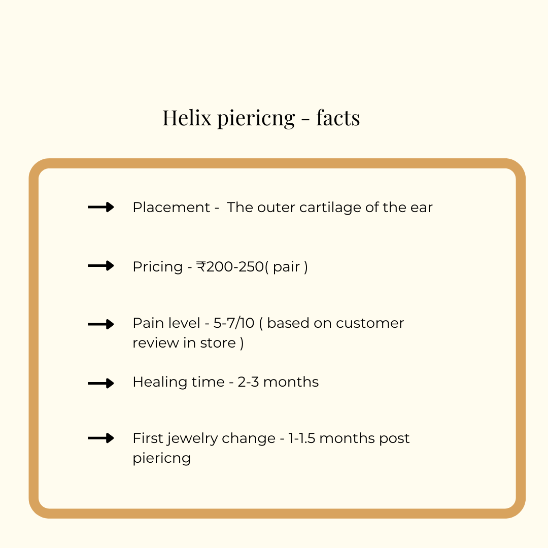 Helix Guide Helix piercing - A complete guide – Silverfied