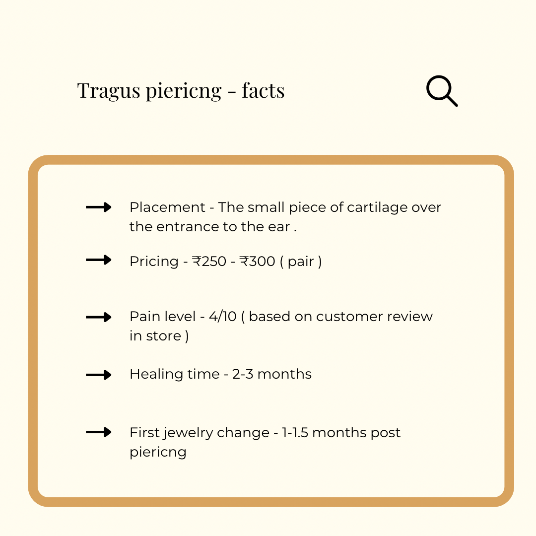 Tragus piercing - A complete guide