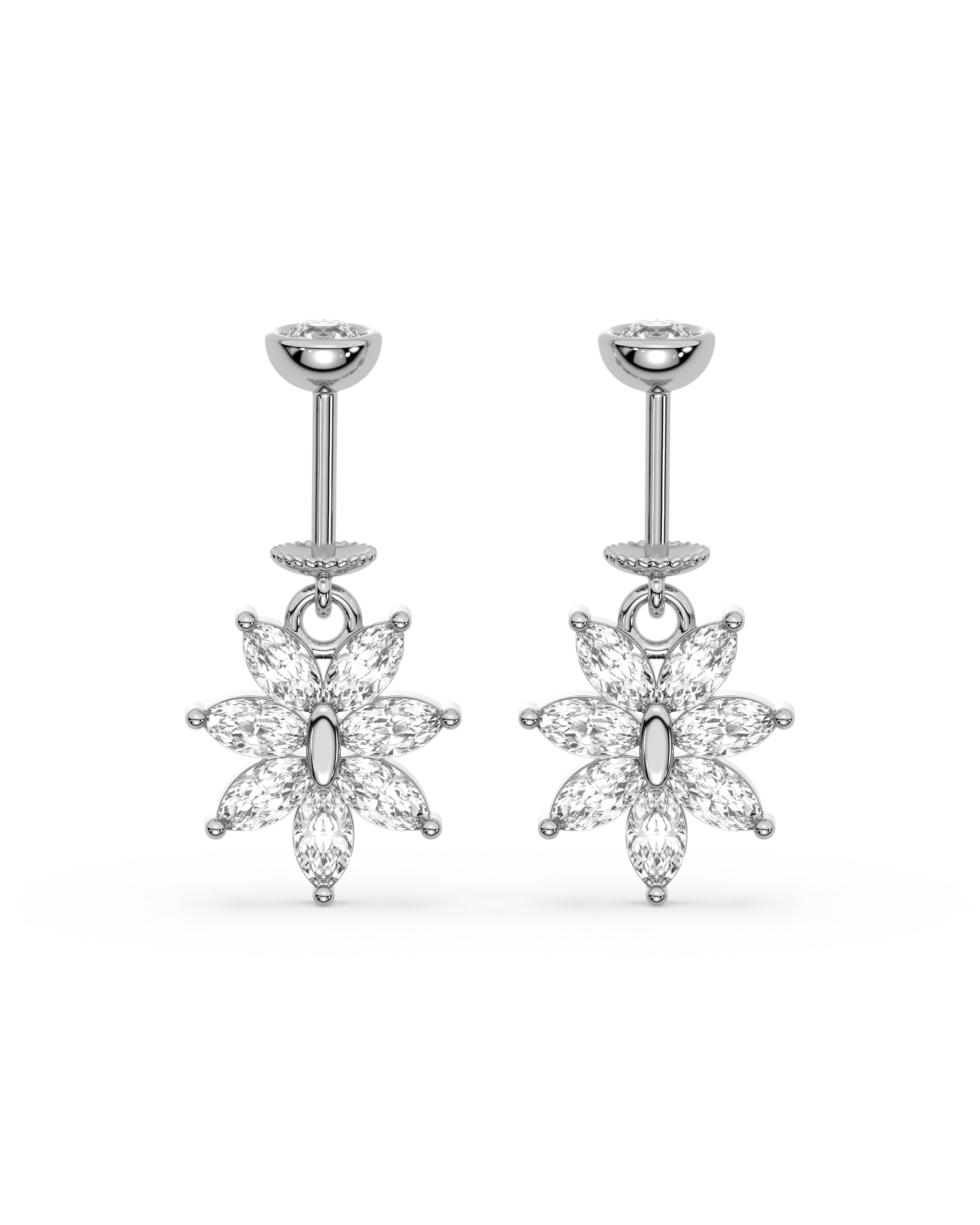 Seven marquise flower - Helix Hanging