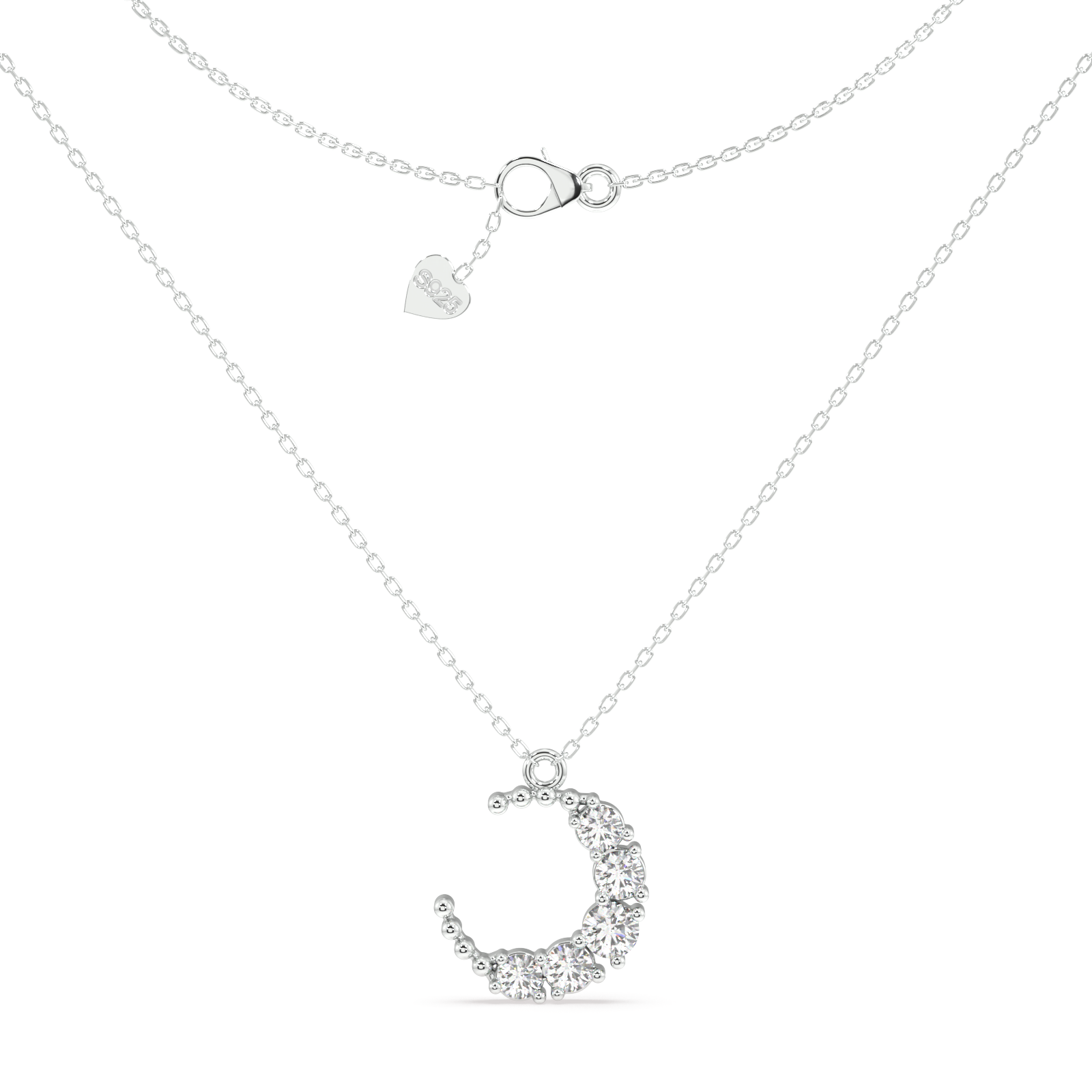 Crescent Moon Charm Necklace