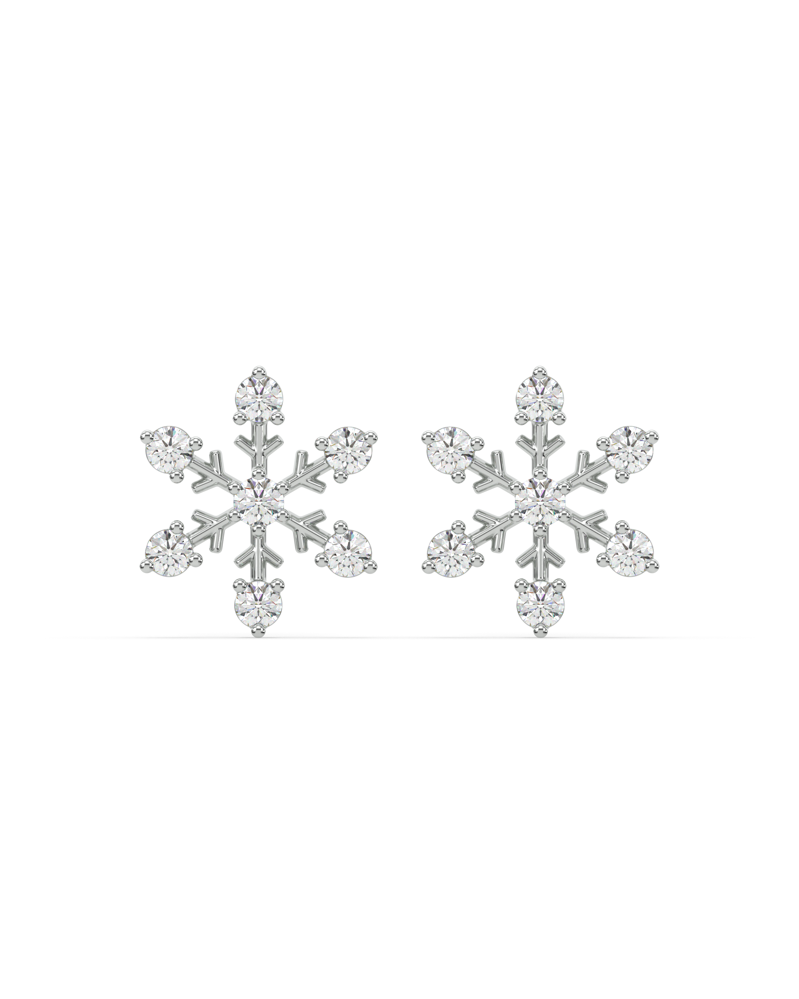 Snowflake Stud Earring