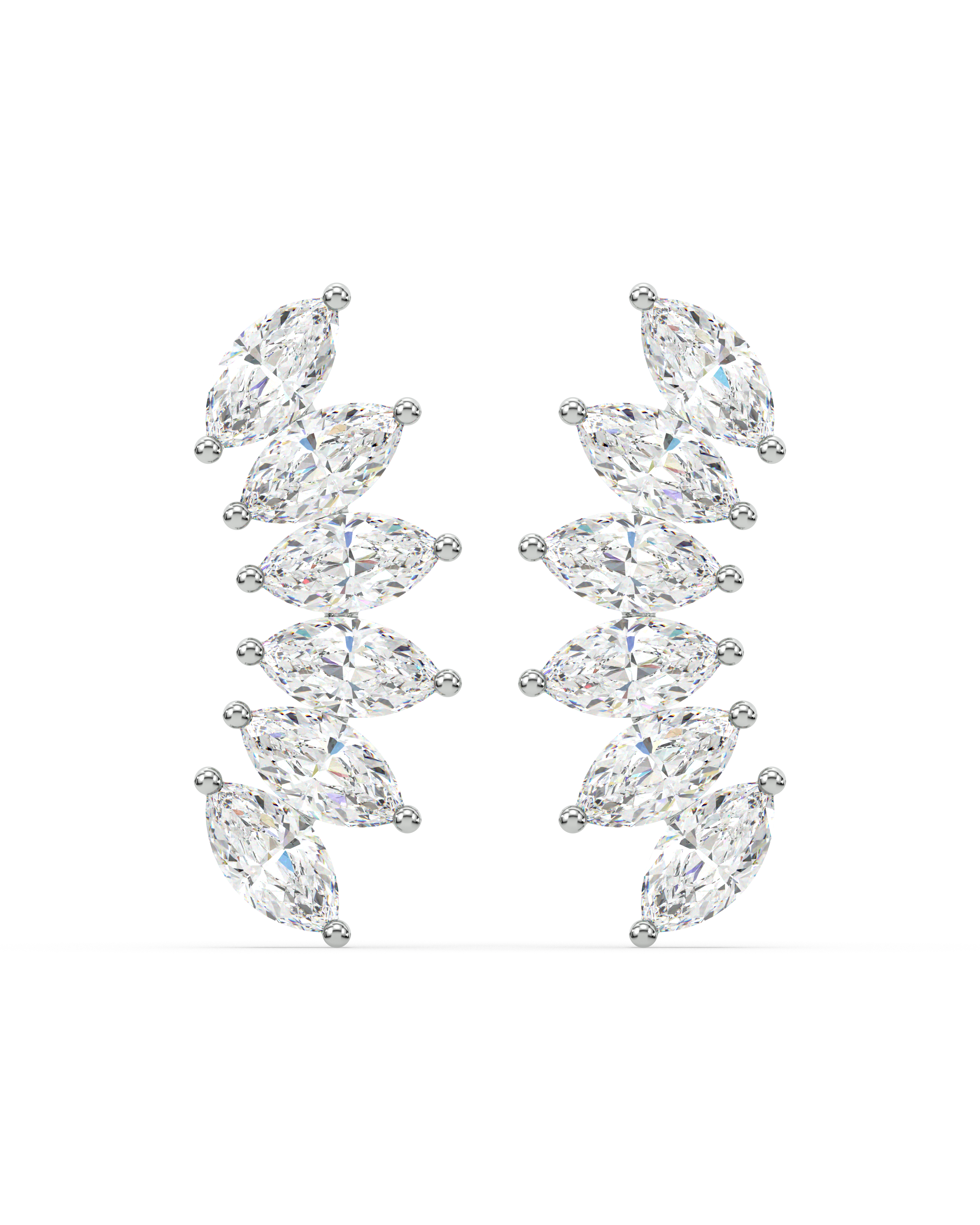 Baguette Crown Climber Stud - Extended