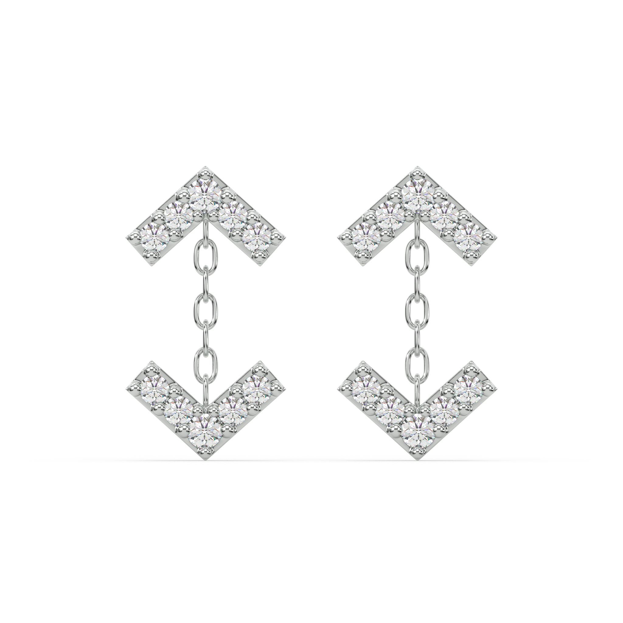 Inverse Arrow Stud Earrings