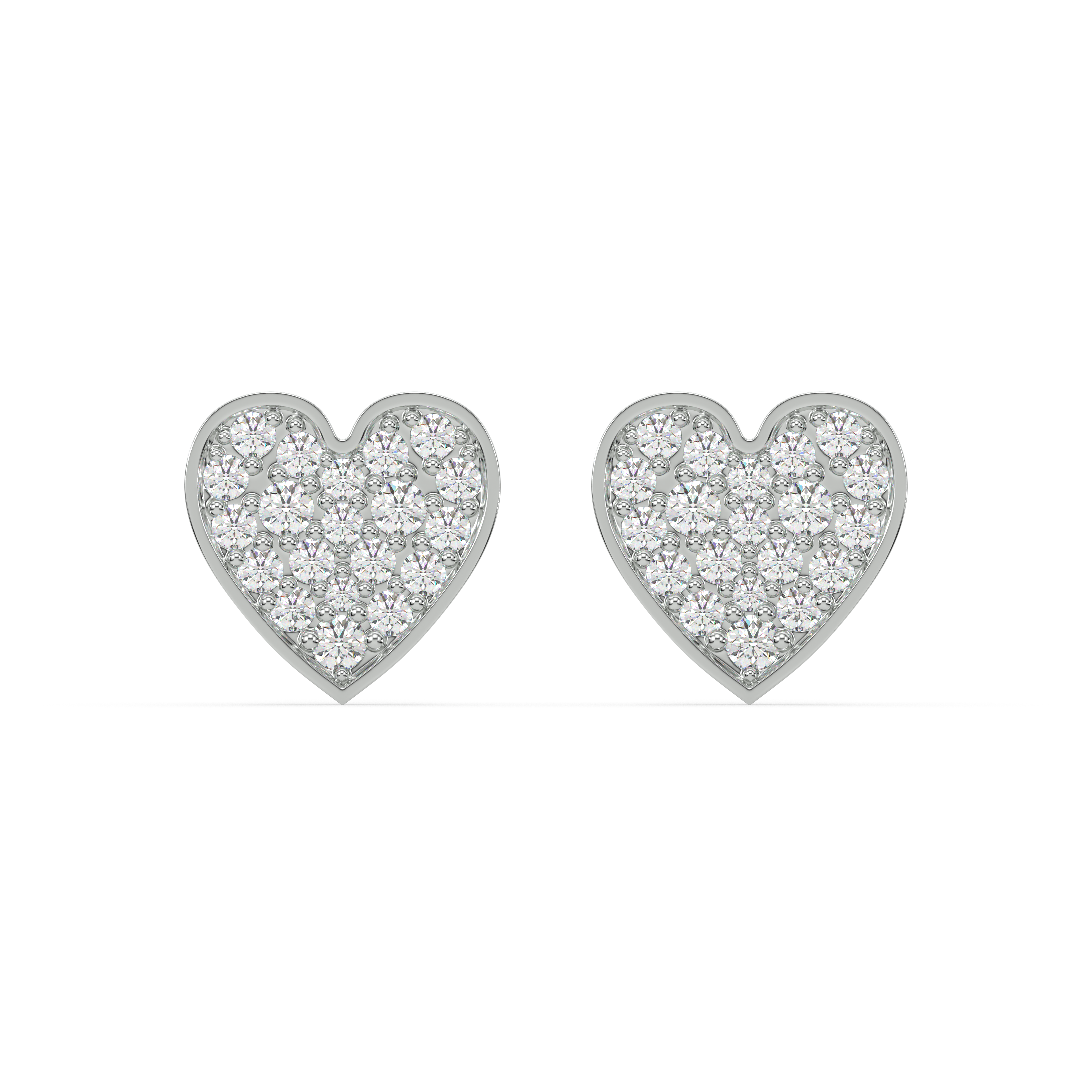 A Forever Heart Solitaire Stud