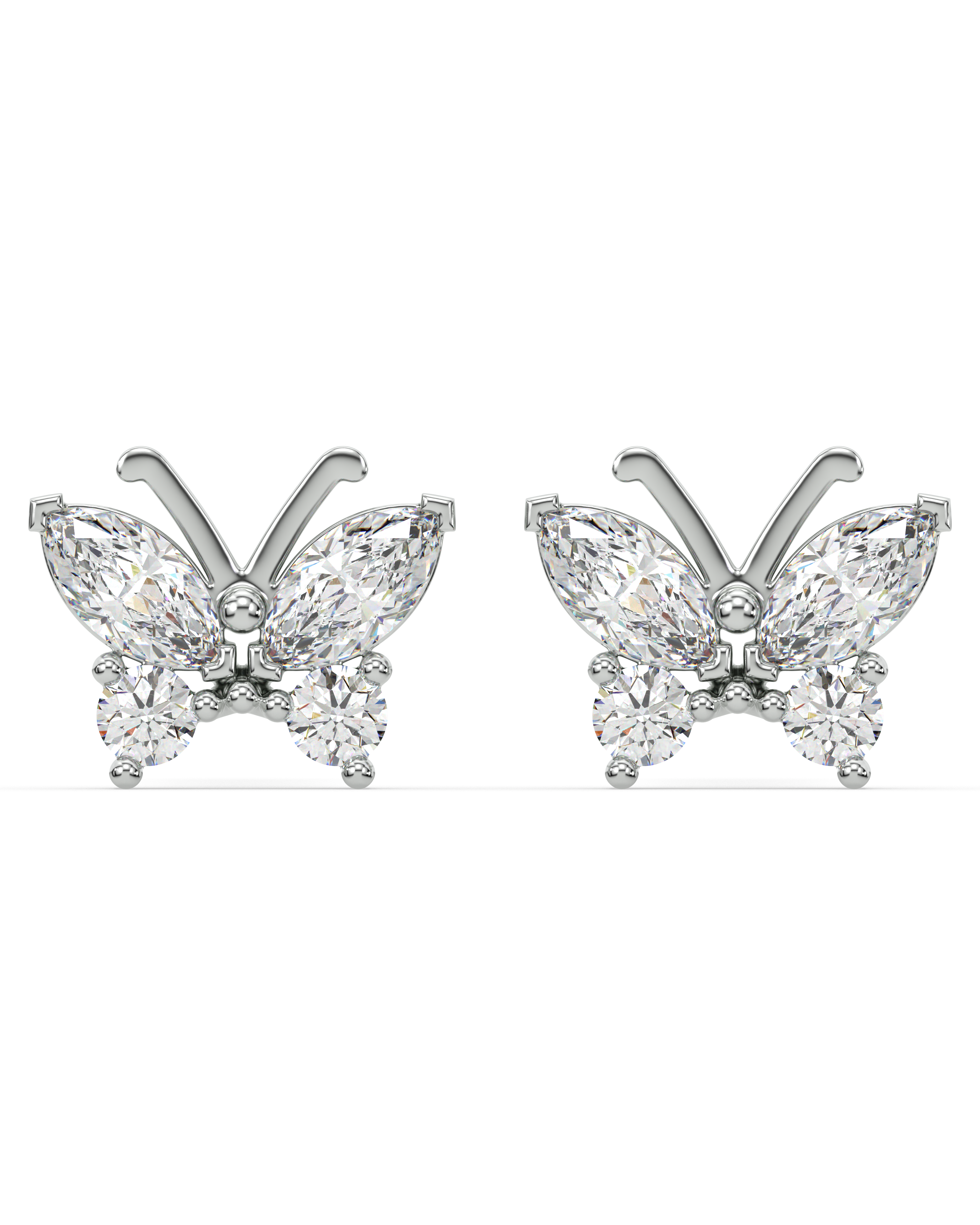 Radiant Butterfly Stud Earring