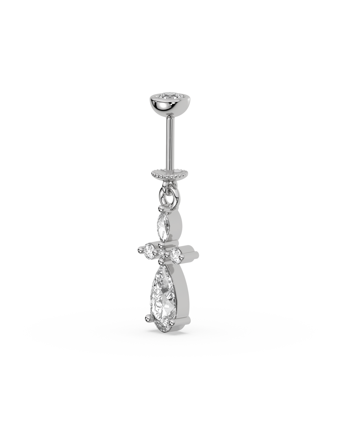 Asymmetric Helix Hanging Earrings