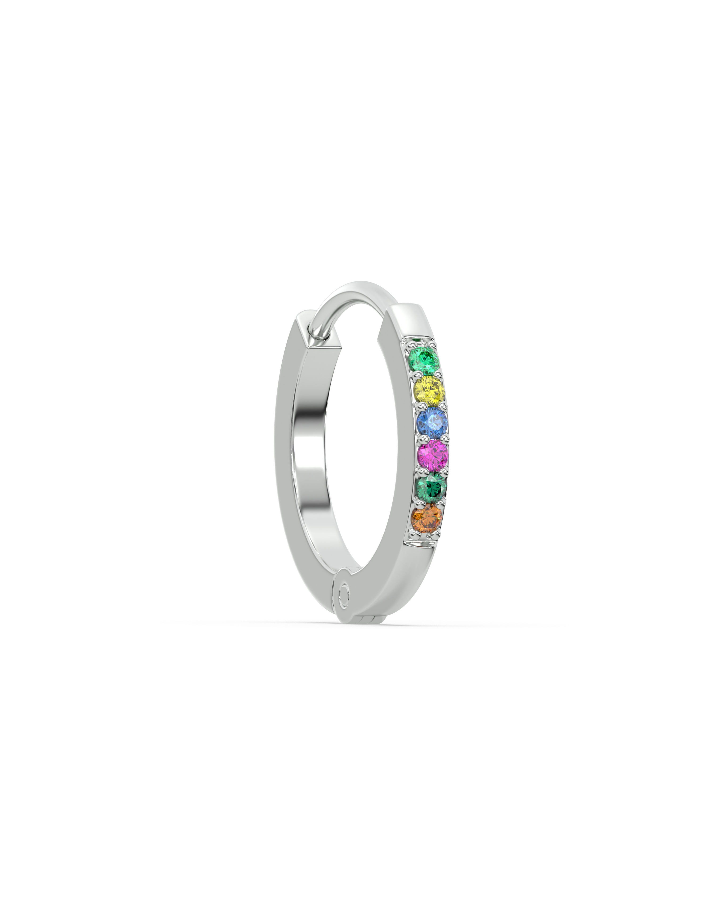 Multi Color Stone Hoops