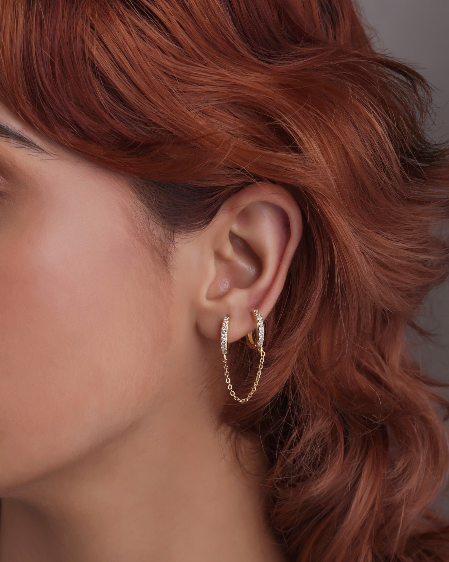 Connecting Chain Earrings
