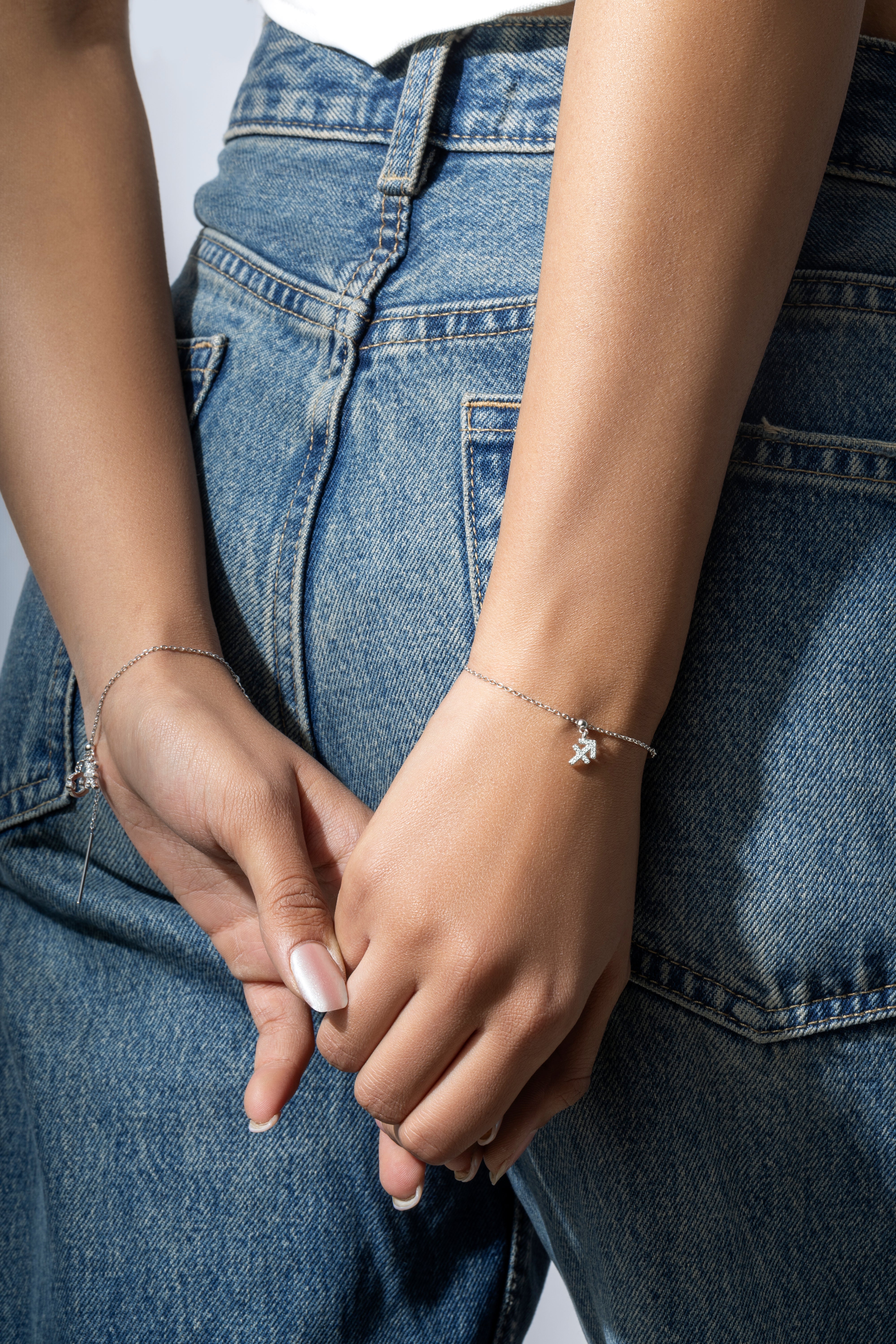 Sagittarius stone pave' zodiac Bracelet