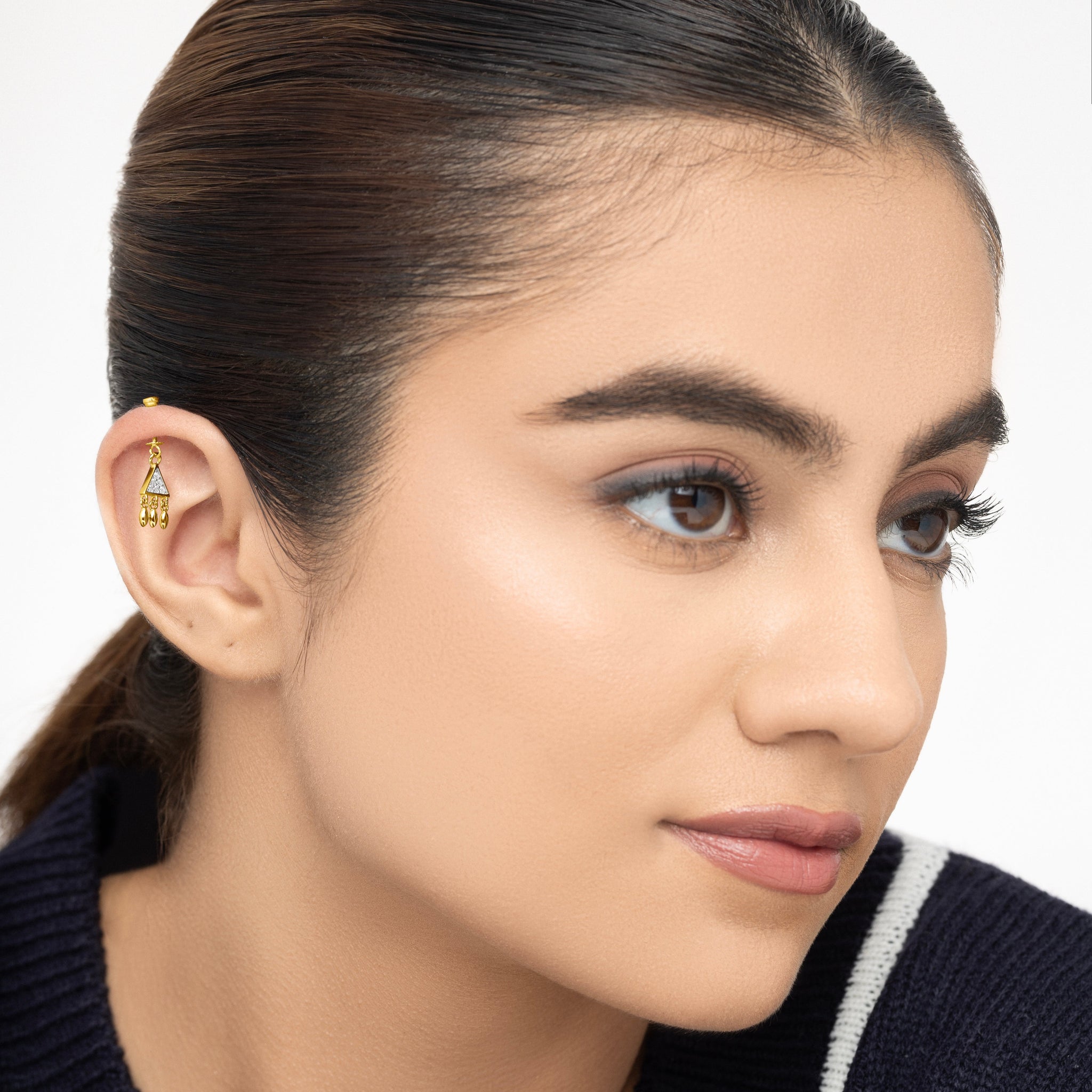 Dainty Droplets Helix Hanging Earrings